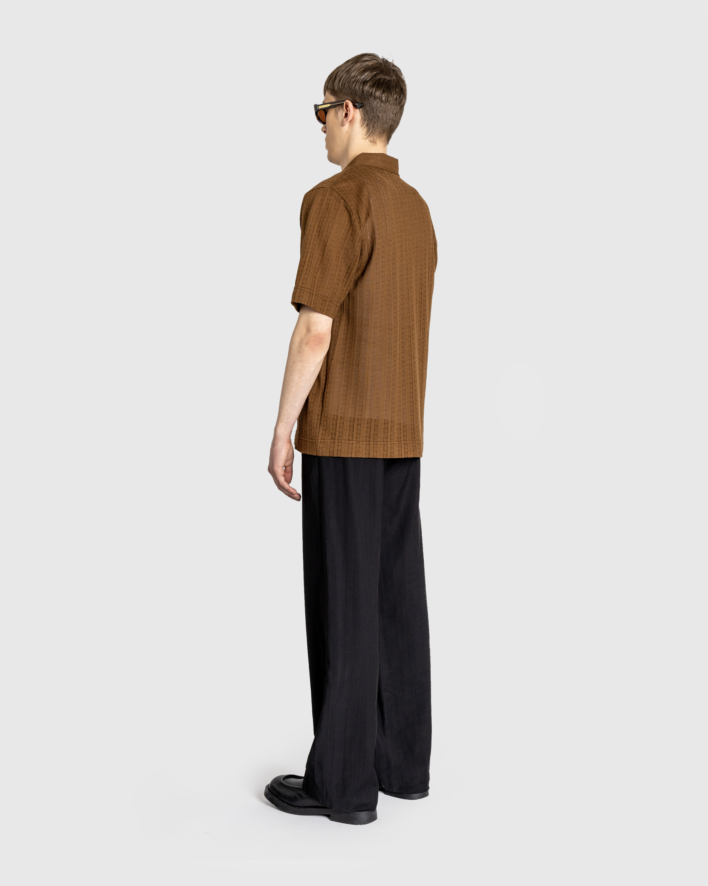Séfr – Suneham Shirt Espresso Medallion - Longsleeve Shirts - Brown - Image 4