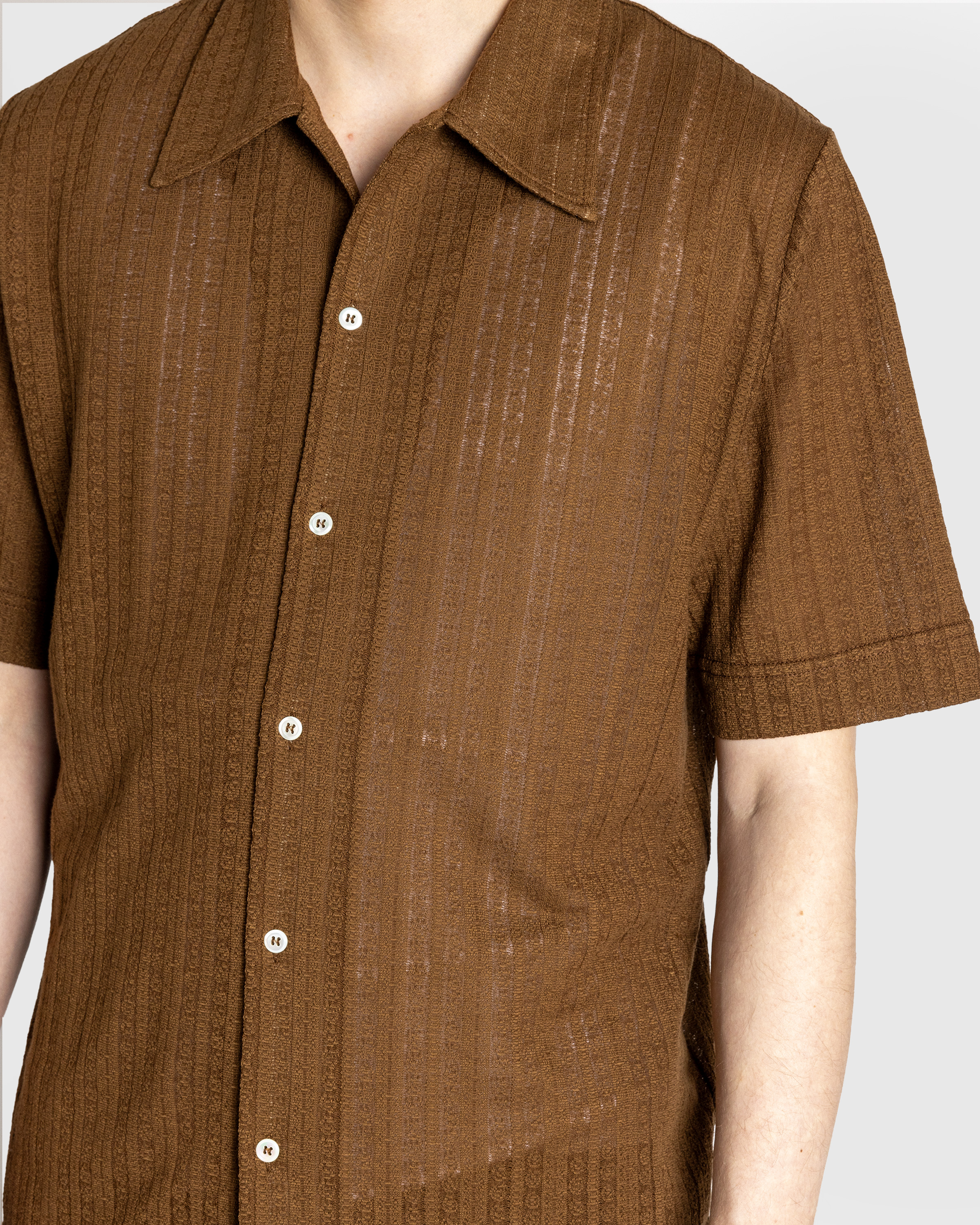 Séfr – Suneham Shirt Espresso Medallion - Longsleeve Shirts - Brown - Image 5