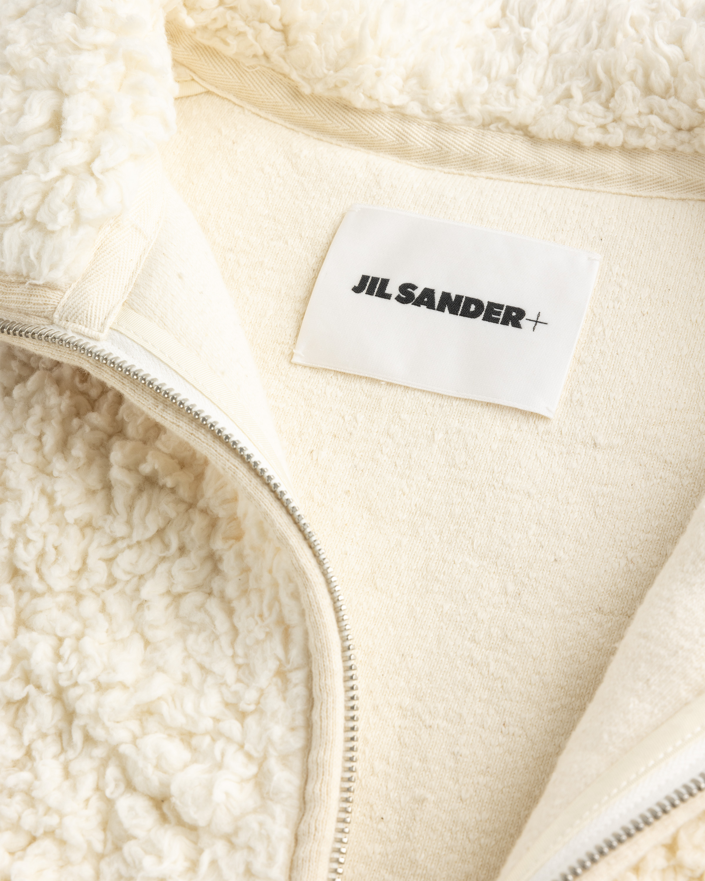 Jil Sander – Zip-Up Jacket Eggshell - Knitwear - White - Image 7