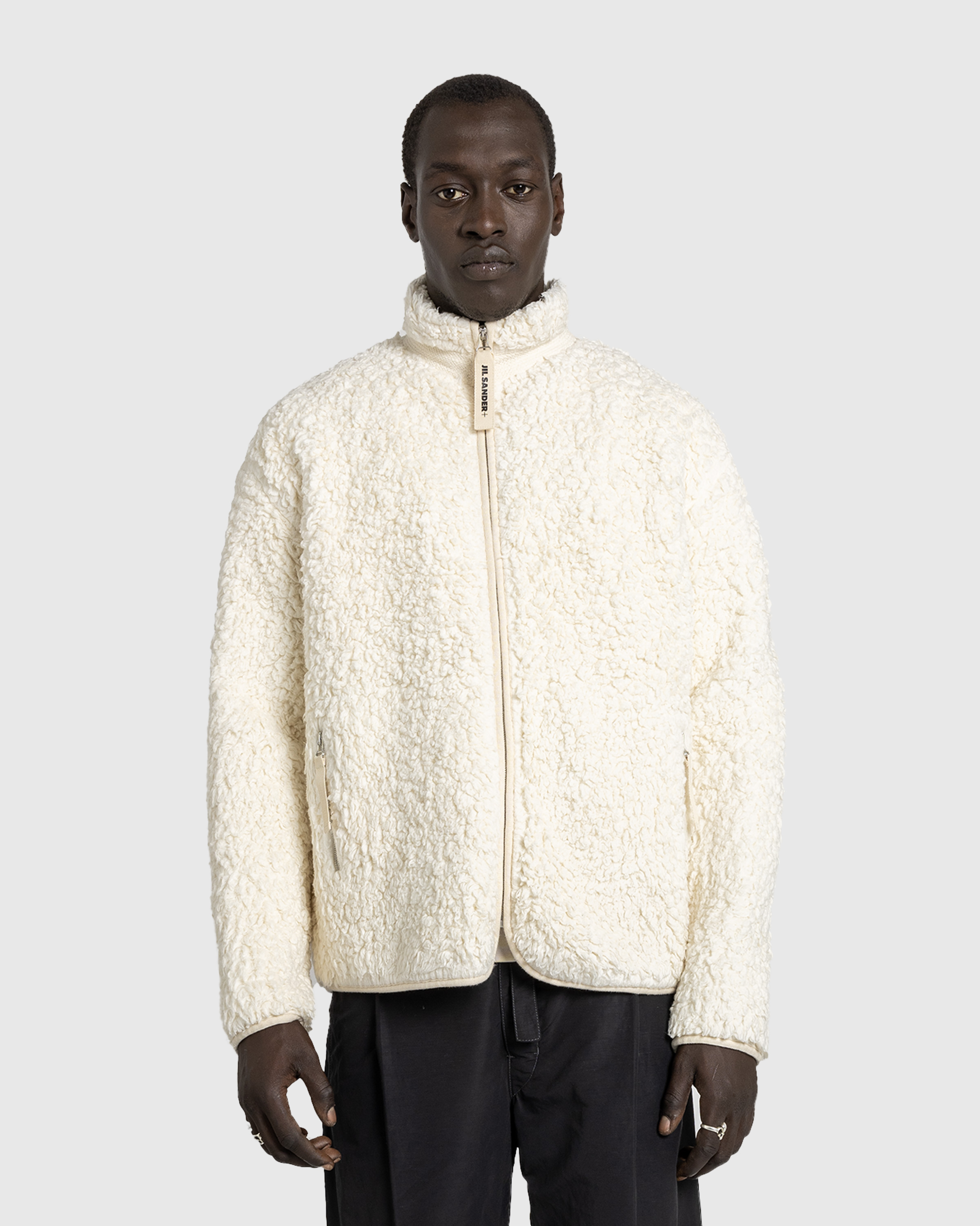 Jil Sander – Zip-Up Jacket Eggshell - Knitwear - White - Image 2