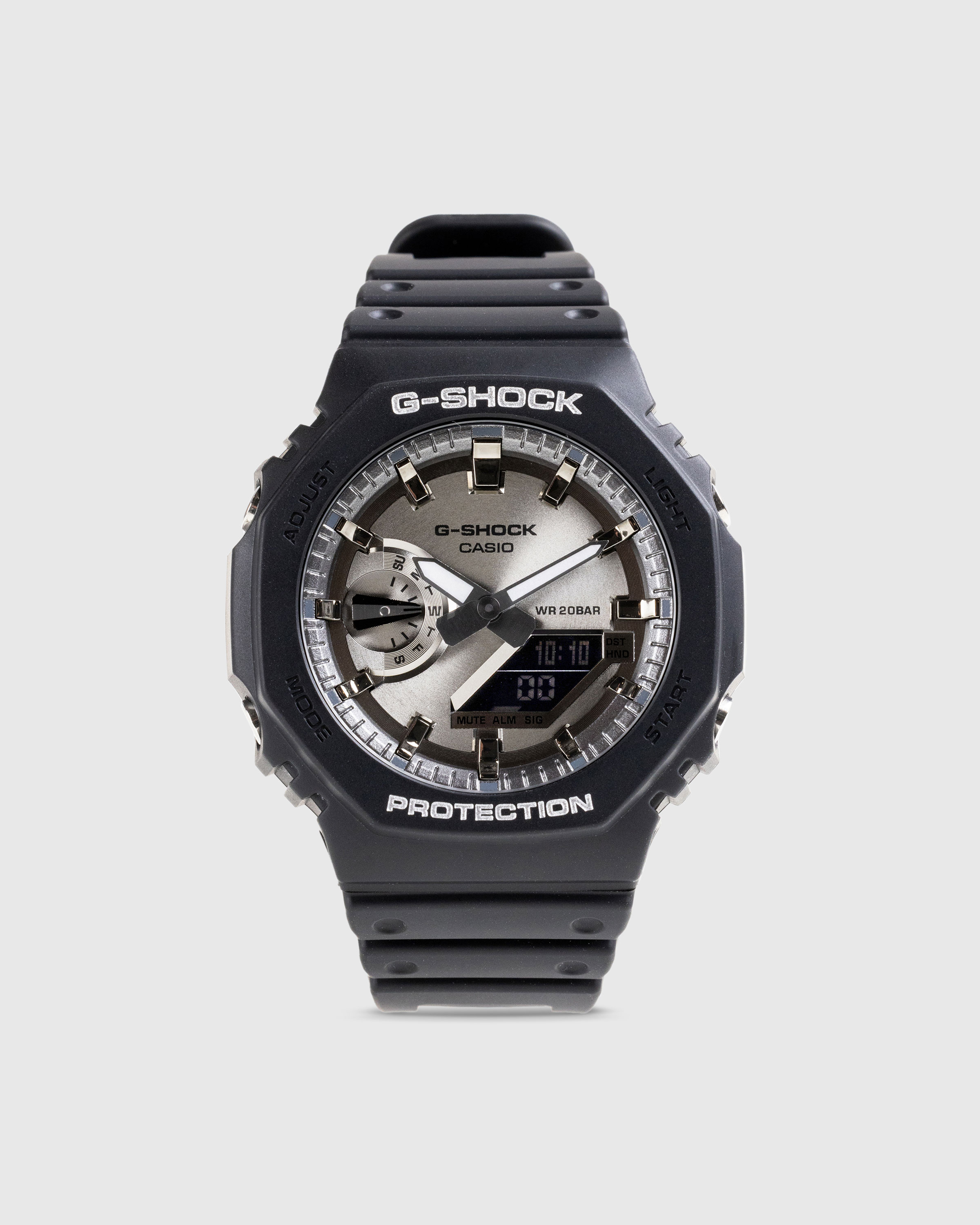 Casio G-Shock – GA-2100SB-1AER Classic Black Silver Face - Quartz - Black - Image 1