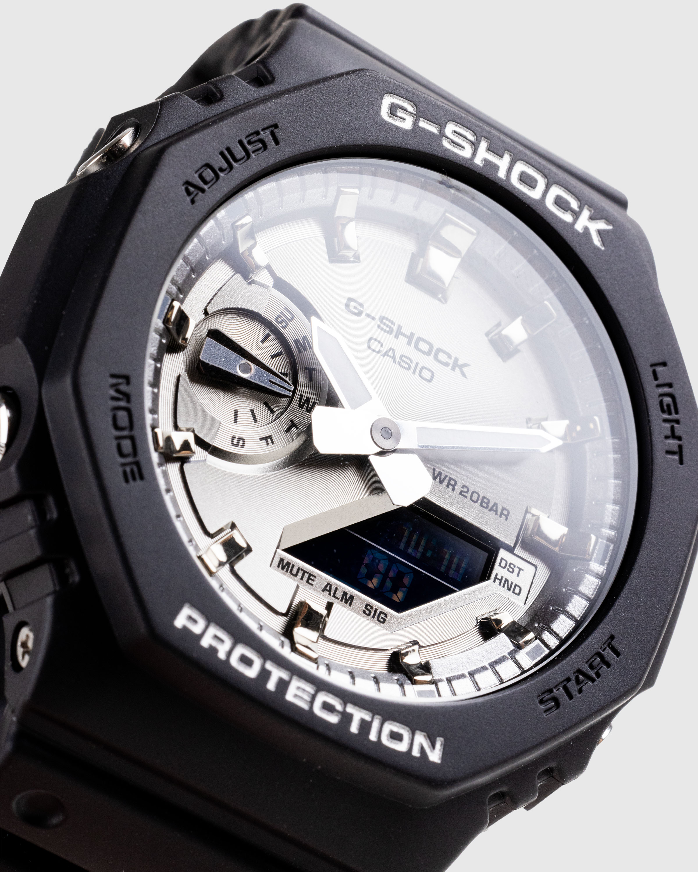Casio G-Shock – GA-2100SB-1AER Classic Black Silver Face - Quartz - Black - Image 3
