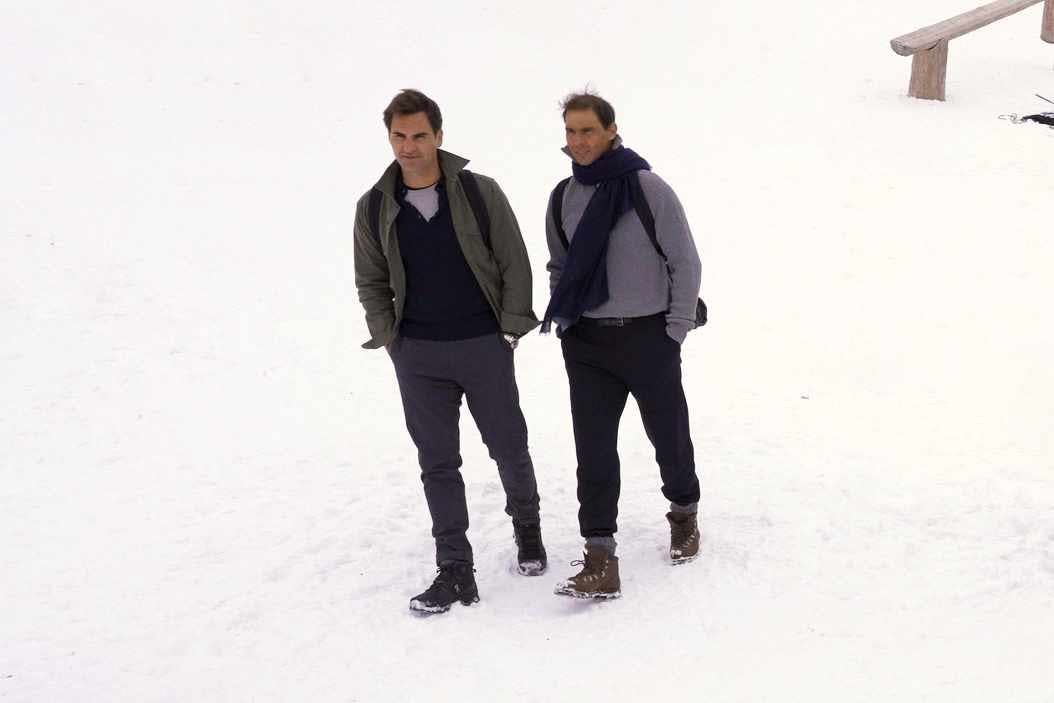 Roger Federer & Rafael Nadal seen together in Louis Vuitton's 2024 Core Values campaign