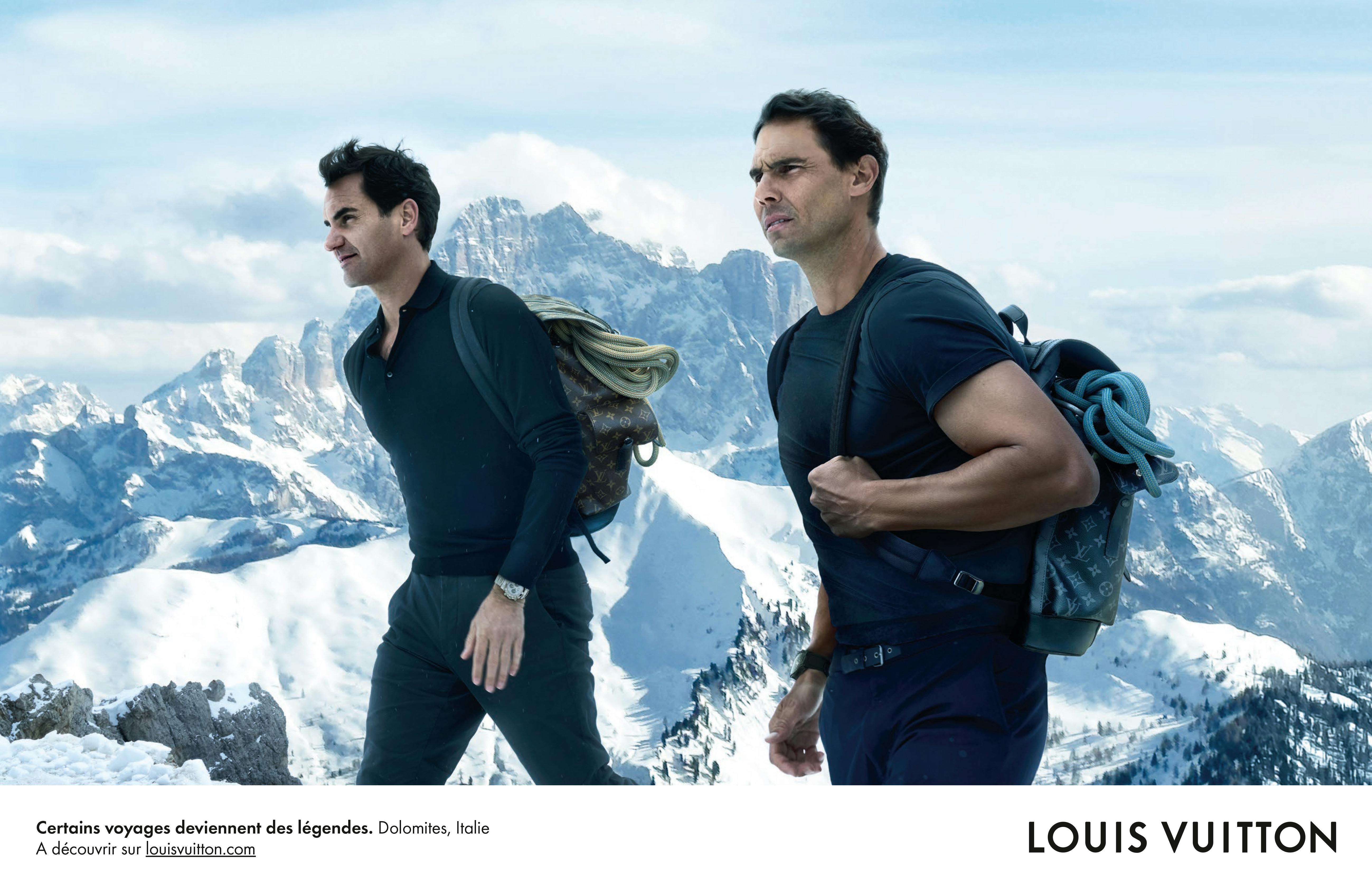 Roger Federer & Rafael Nadal seen together in Louis Vuitton's 2024 Core Values campaign