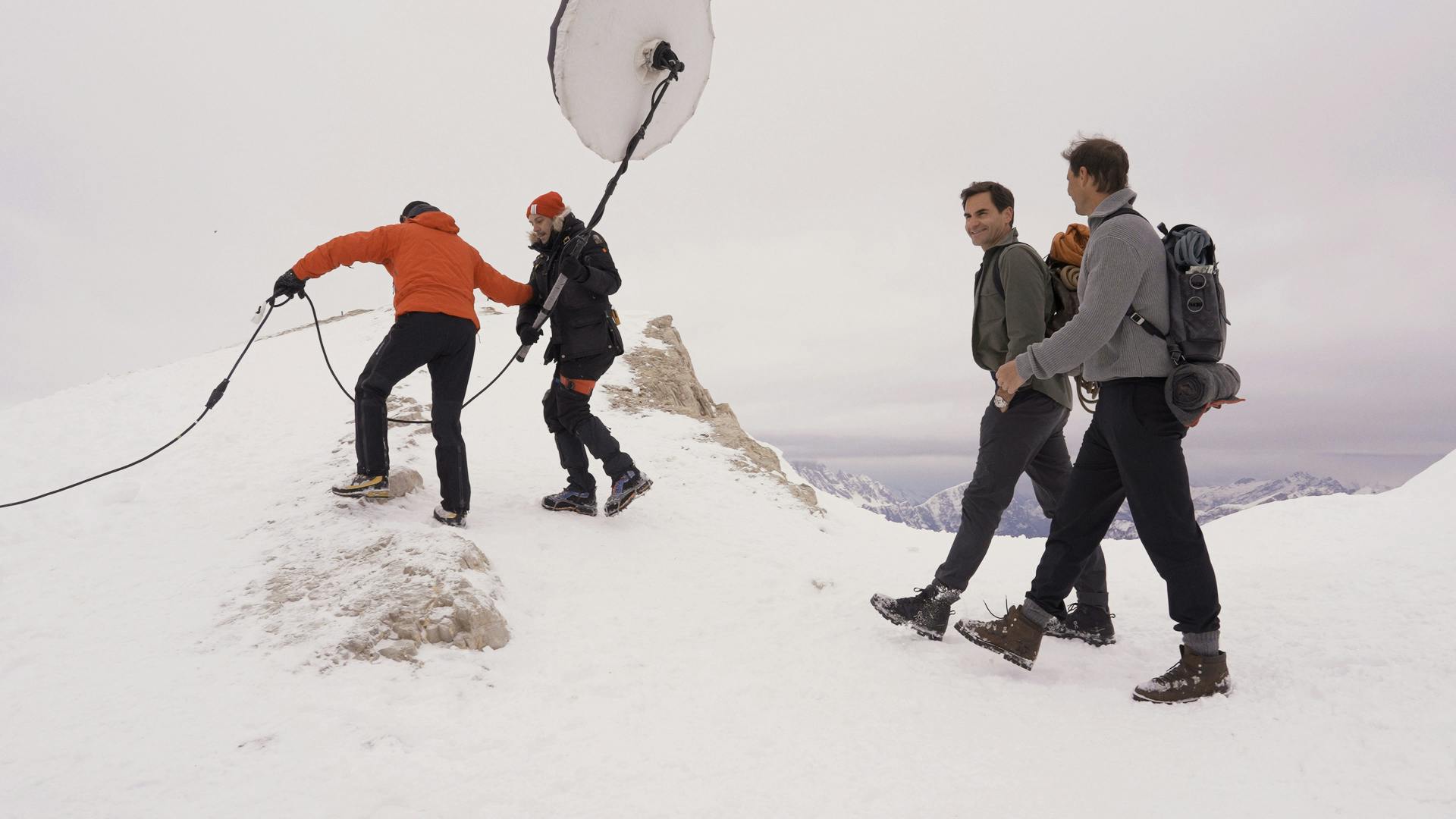 Roger Federer & Rafael Nadal seen together in Louis Vuitton's 2024 Core Values campaign