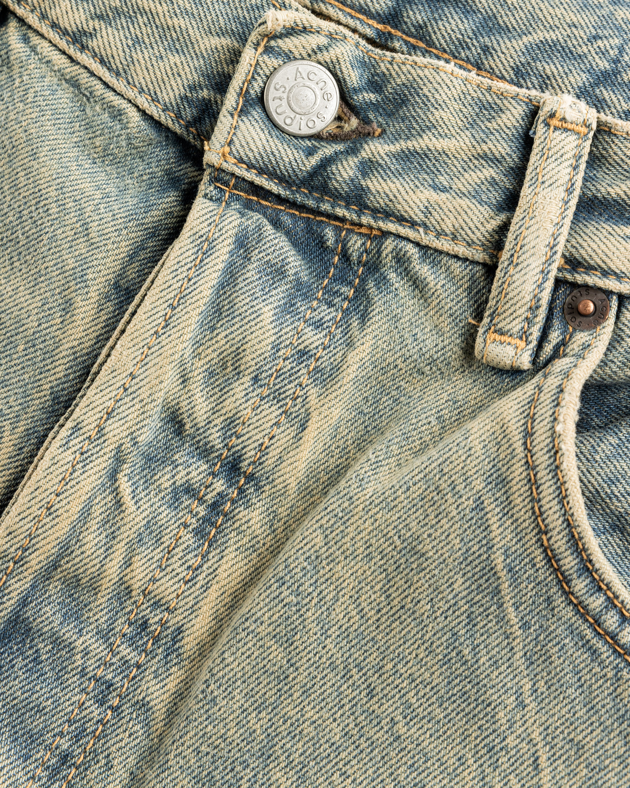 Acne Studios – Loose Fit Jeans 2021M Blue/Beige - Pants - Blue - Image 6
