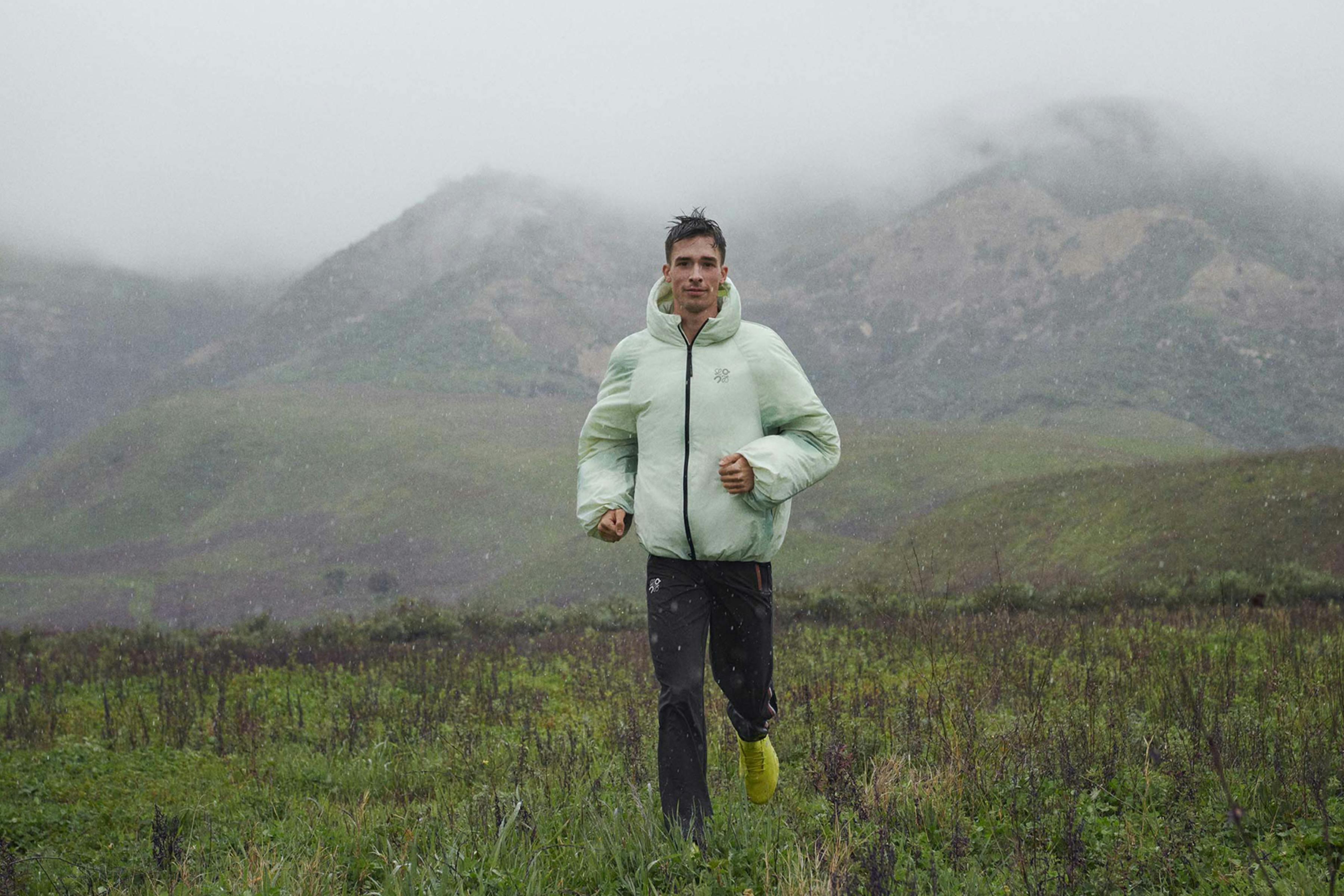 Man running in Loewe x On