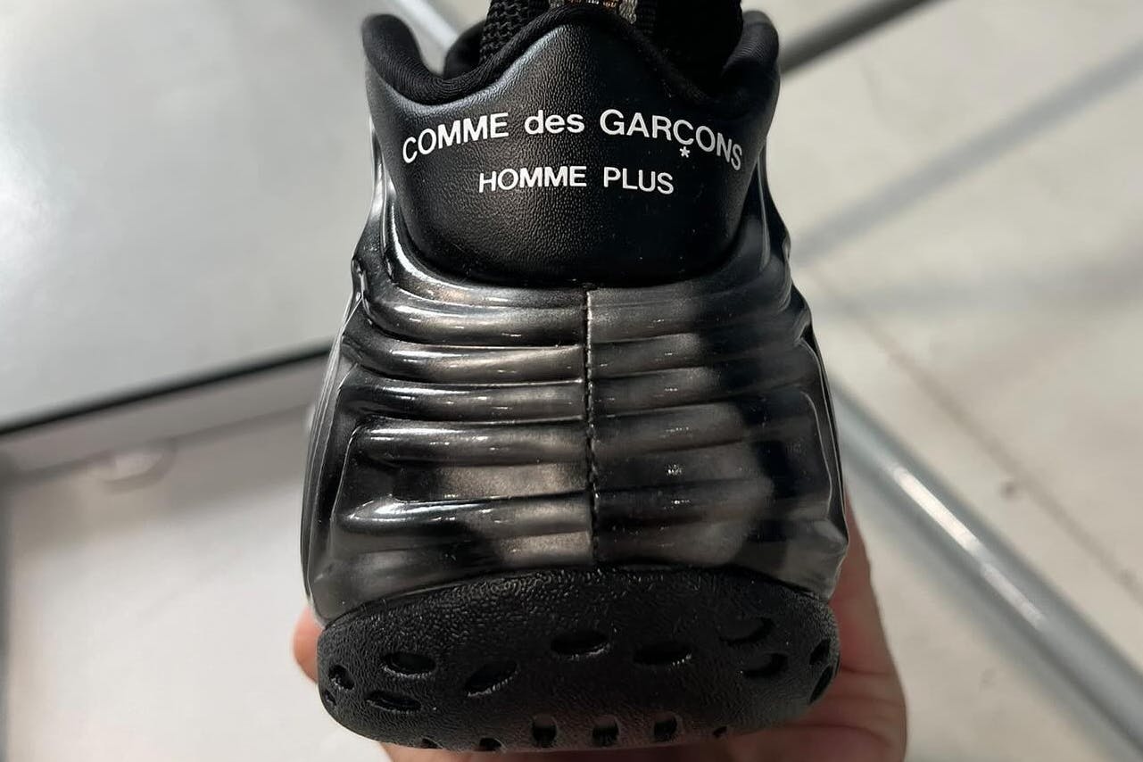 comme des garcons nike foamposite sneakers 2024