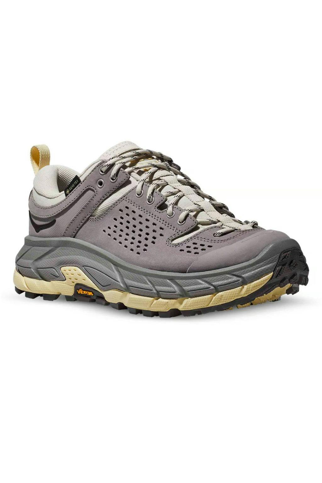 HOKA ONE ONE Tor Ultra Lo sneaker in opal and oat milk green and beige colorway