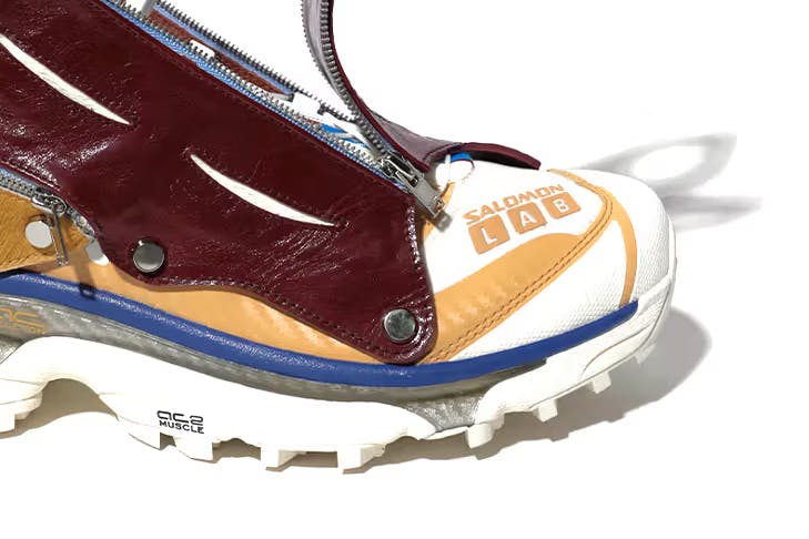 Close-up product imagery of Juntae Kim XT-6 sneakers SS25