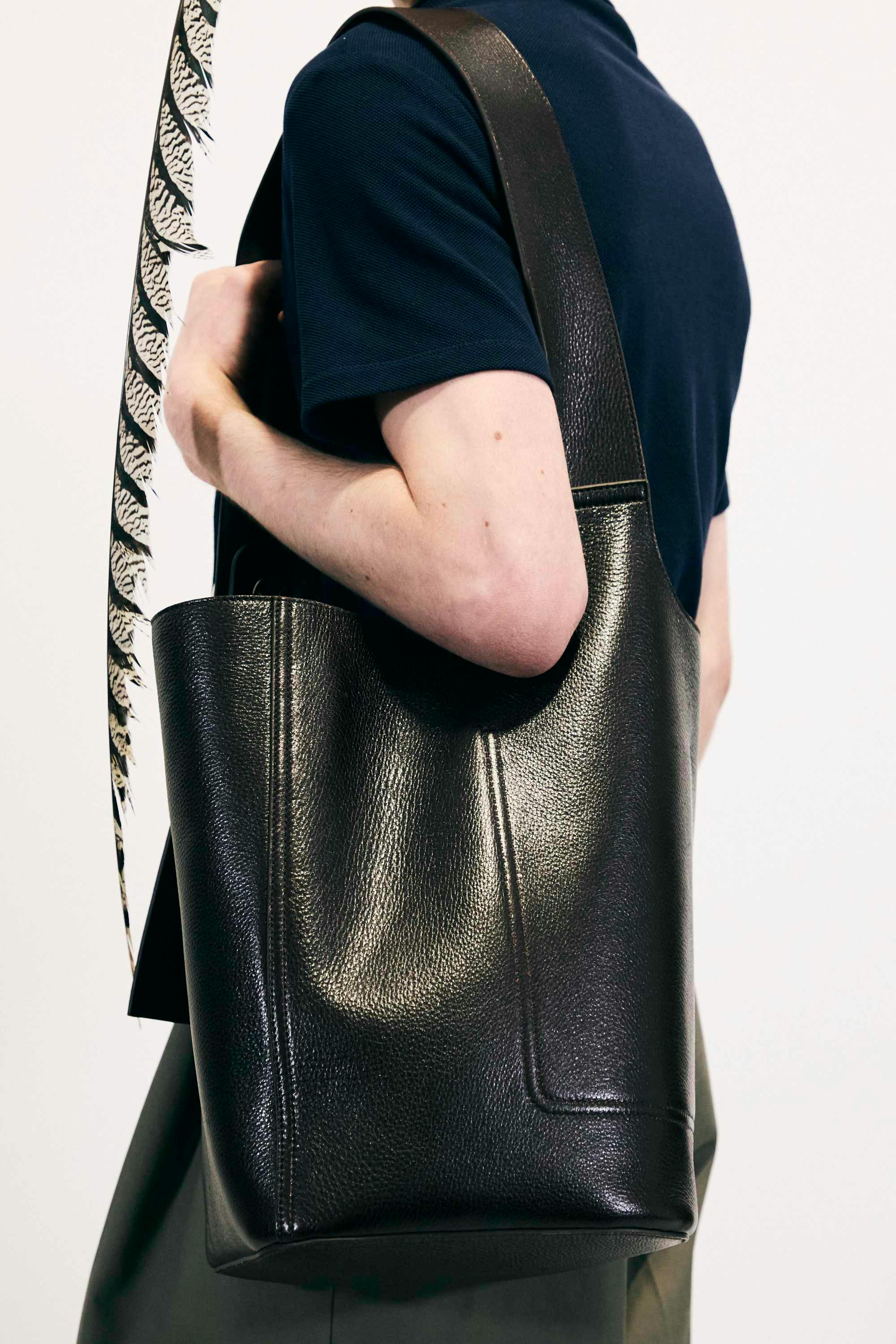 backstage at LOEWE SS25 menswear
