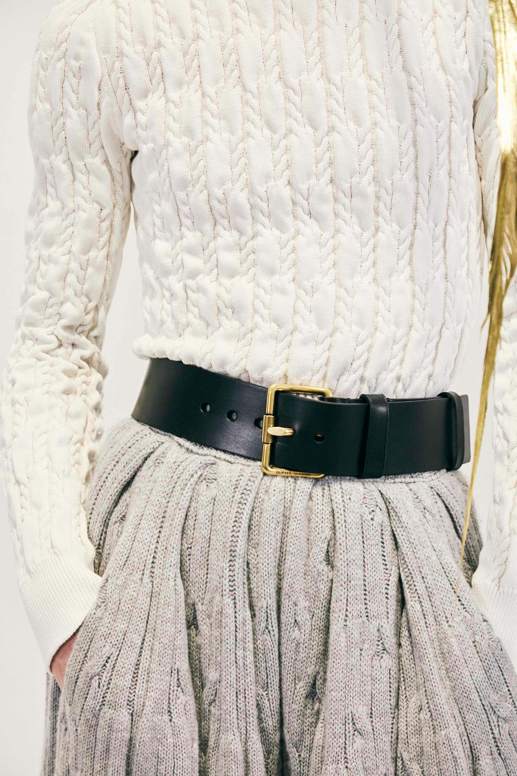 backstage at LOEWE SS25 menswear