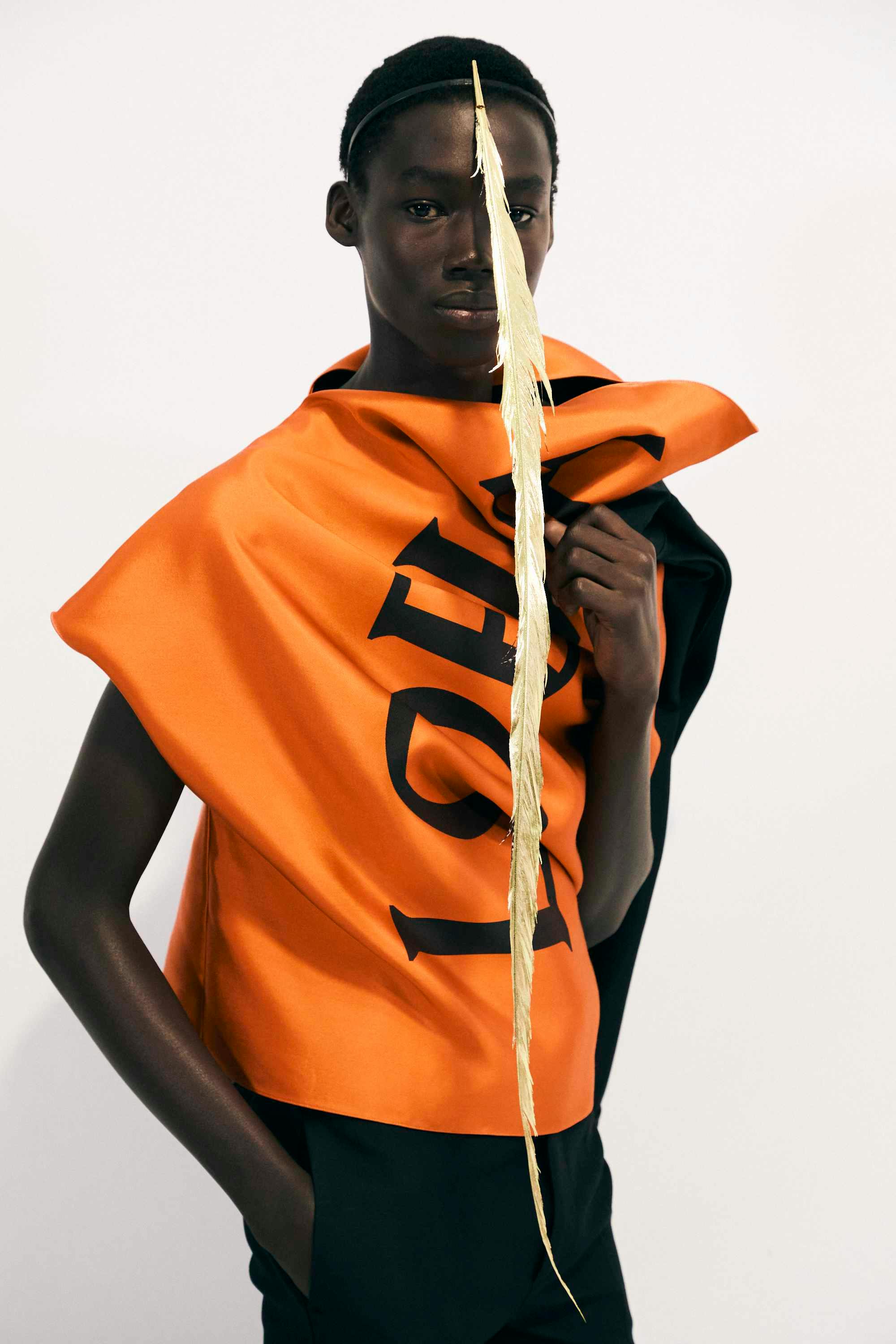 backstage at LOEWE SS25 menswear