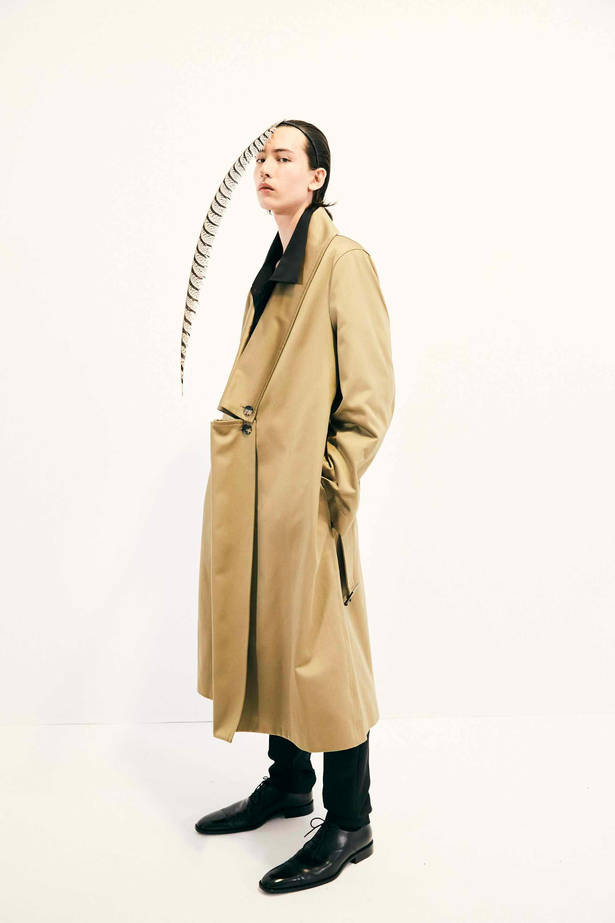 backstage at LOEWE SS25 menswear