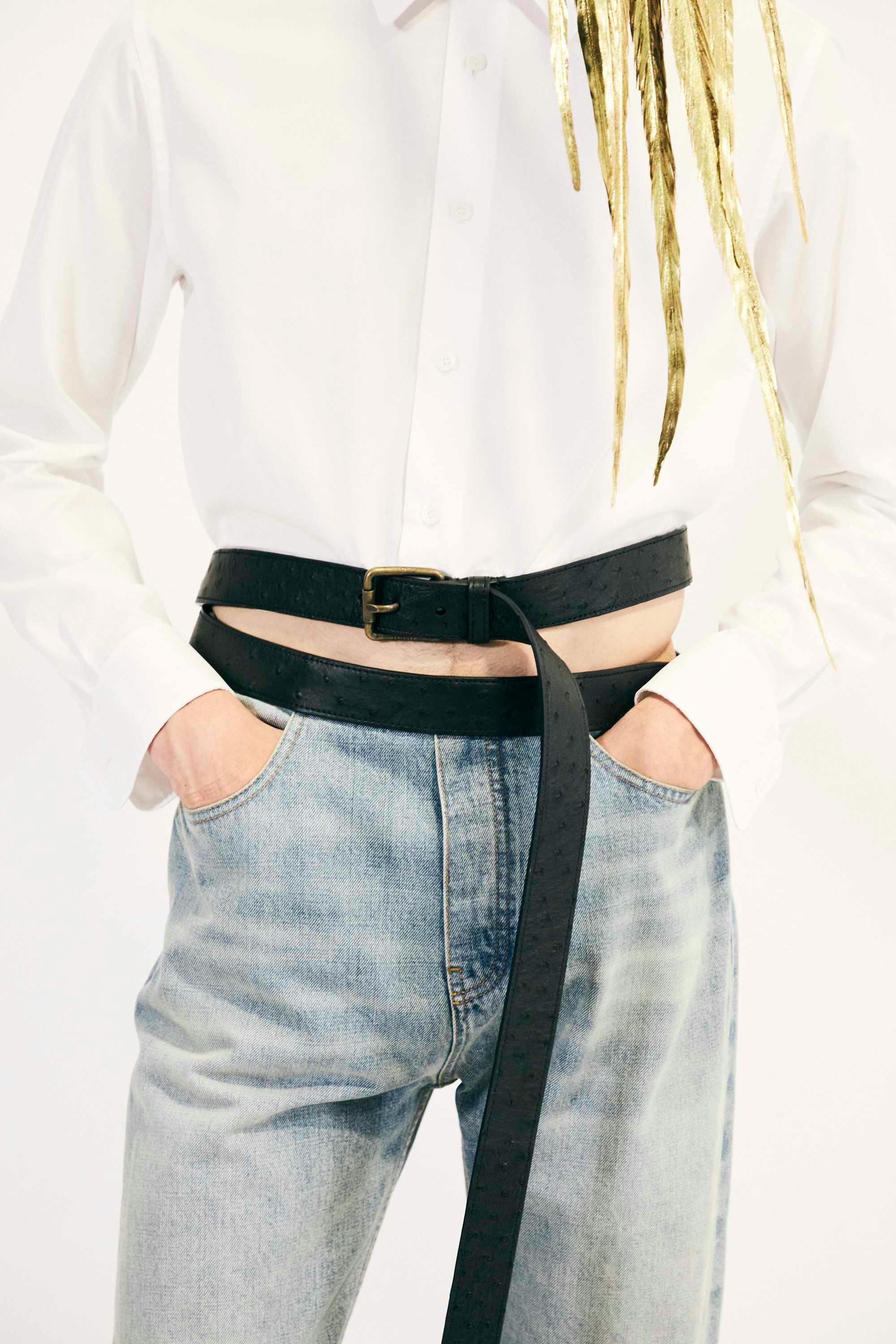 backstage at LOEWE SS25 menswear