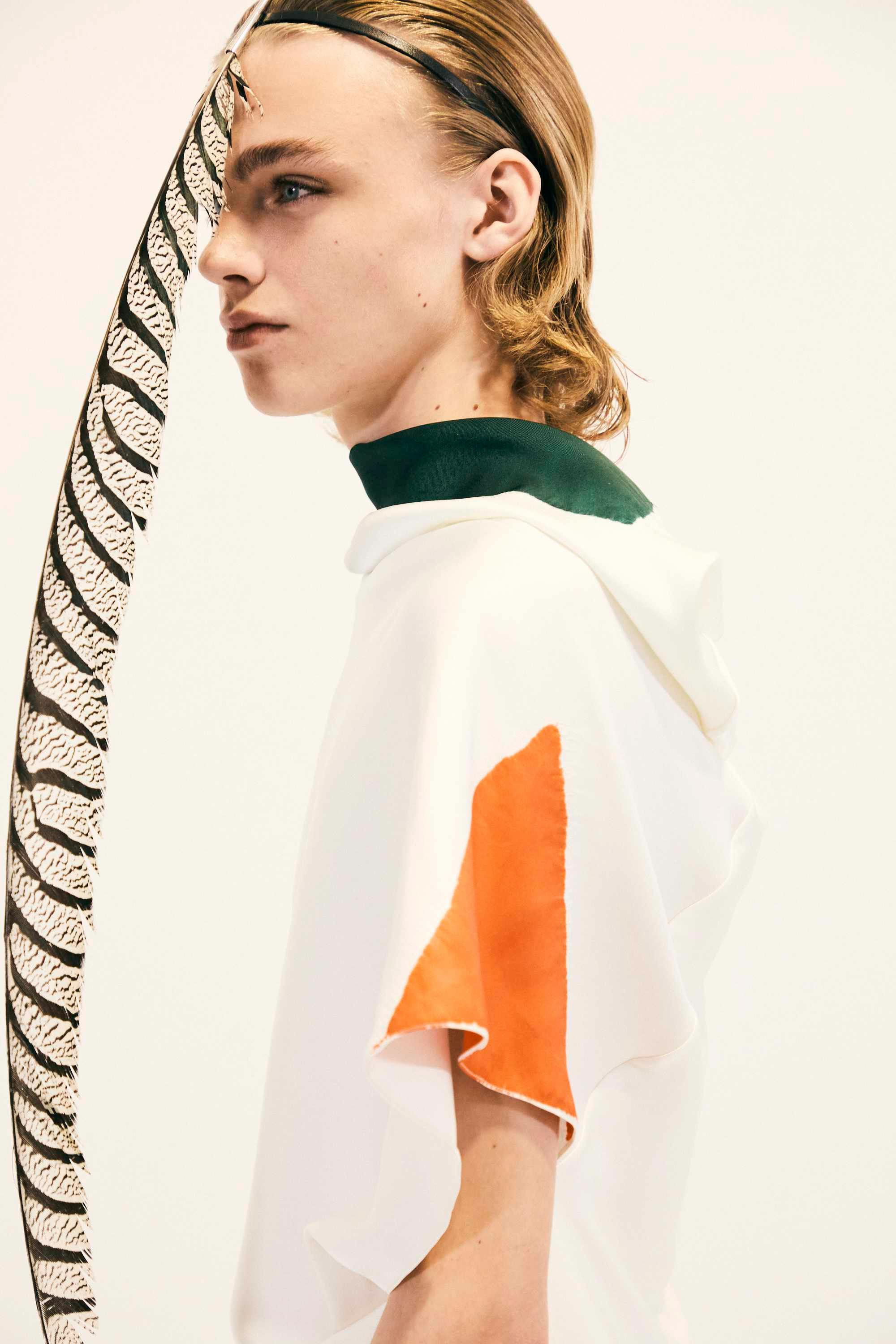 backstage at LOEWE SS25 menswear