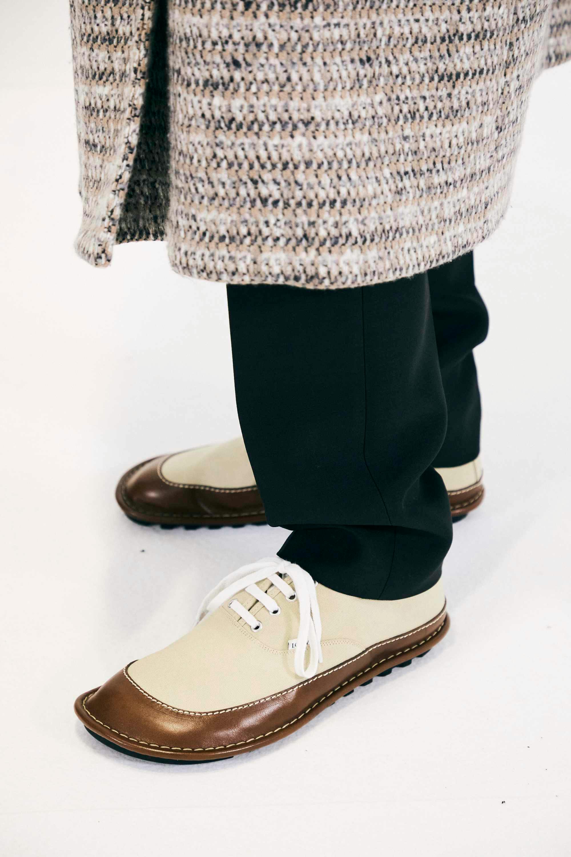 backstage at LOEWE SS25 menswear