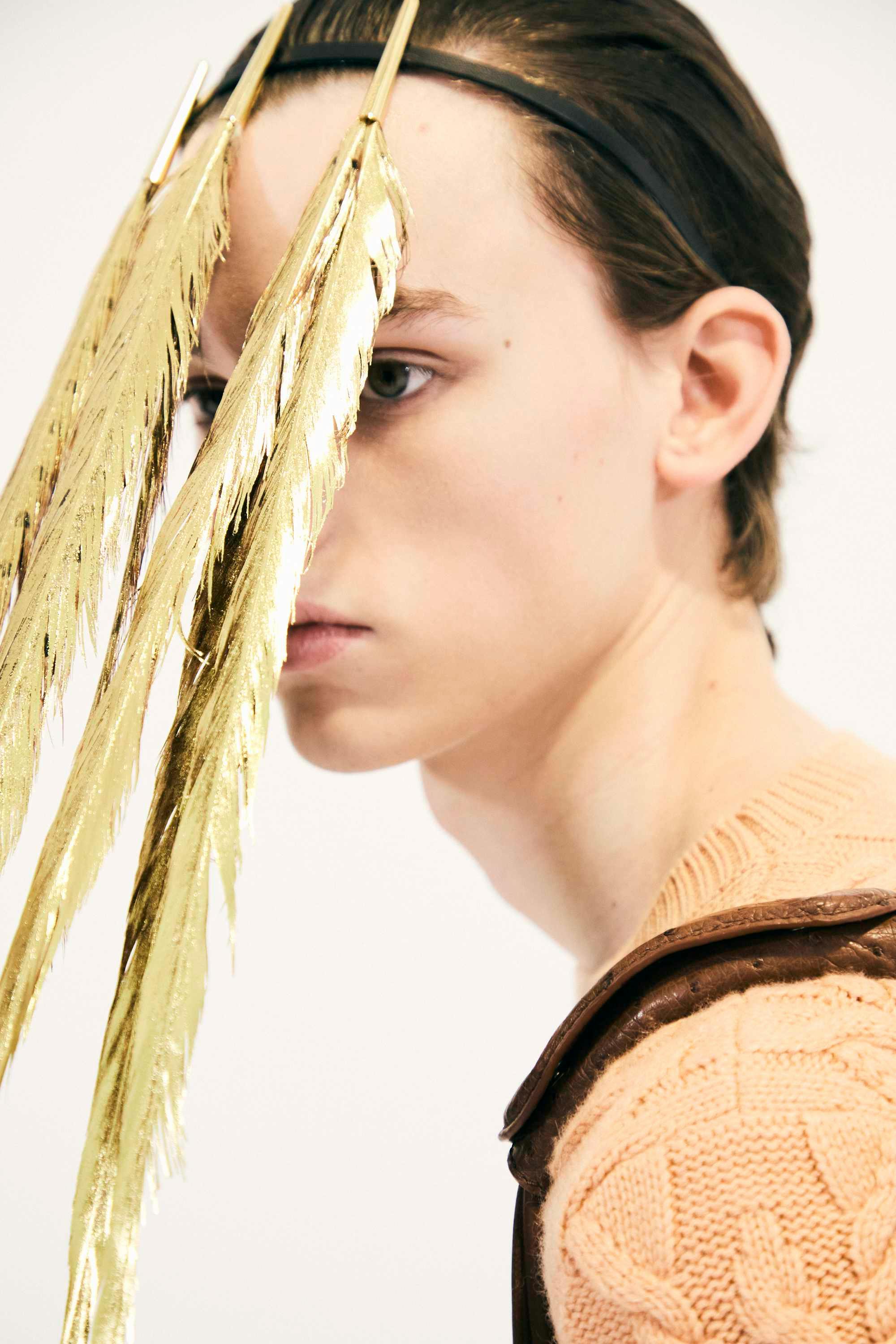 backstage at LOEWE SS25 menswear