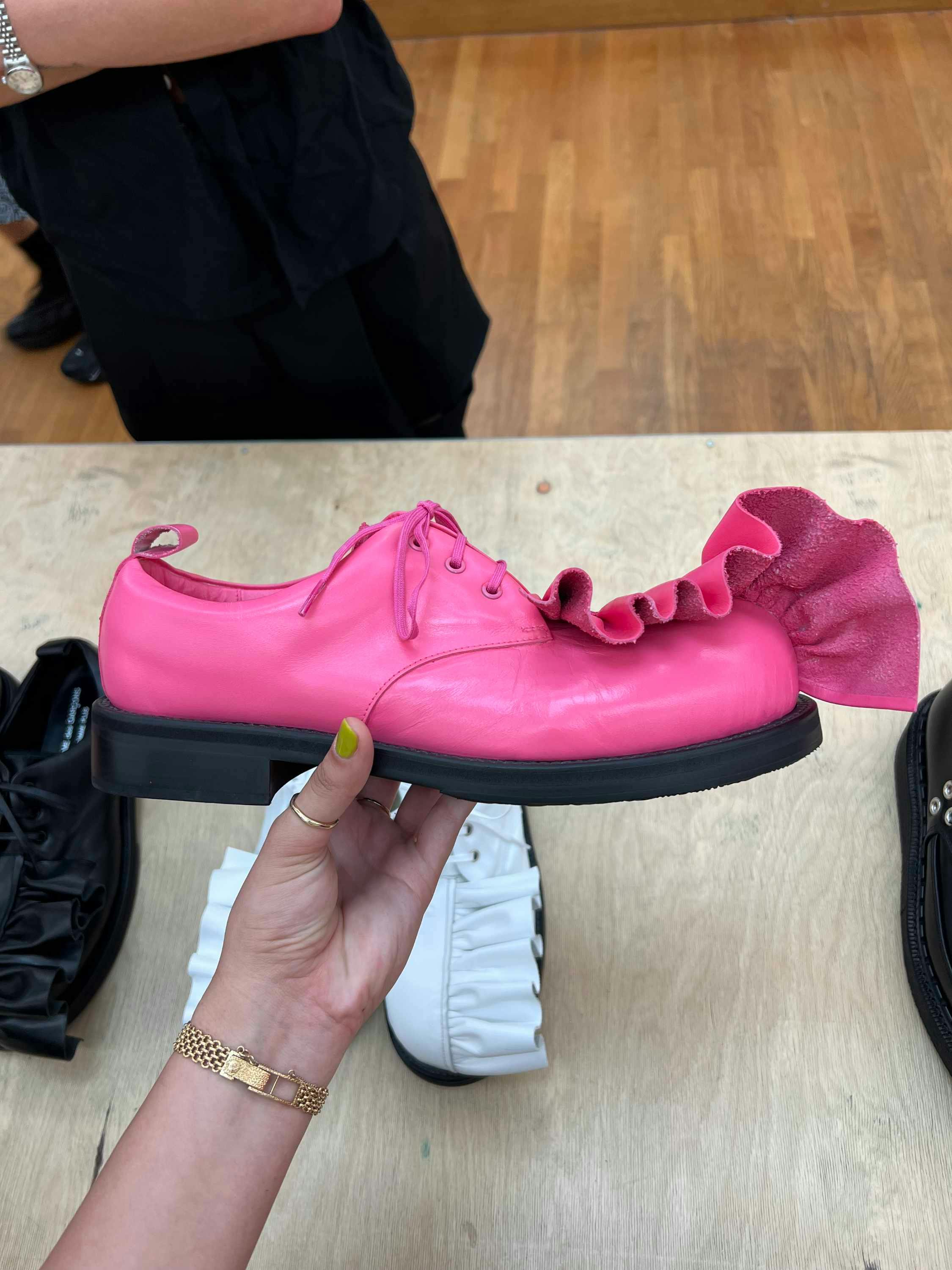 Nike & Comme des Garcons Homme Plus Spring/Summer 2025 sneaker collaboration in pink, white and blue