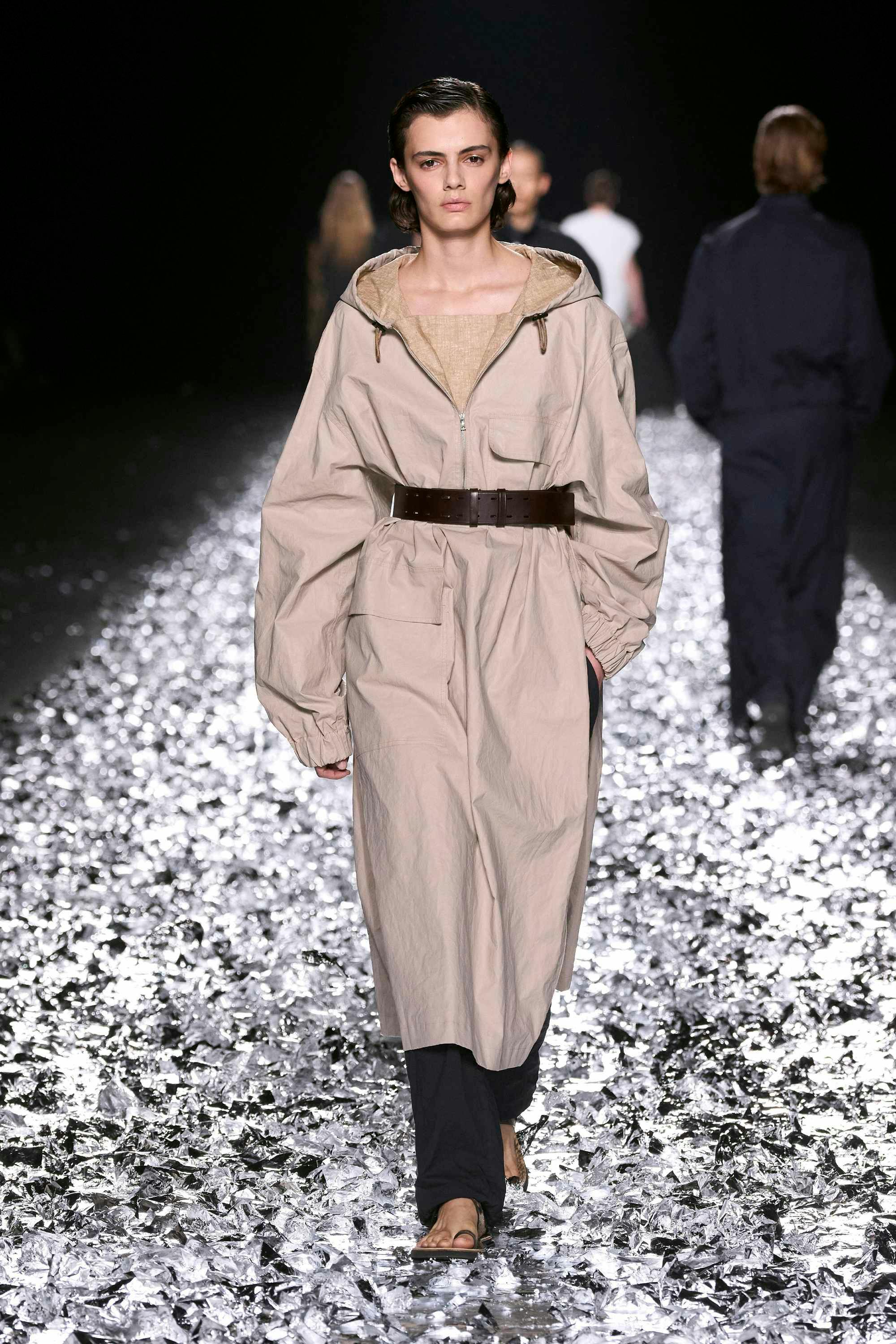 Models wear Dries Van Noten SS25