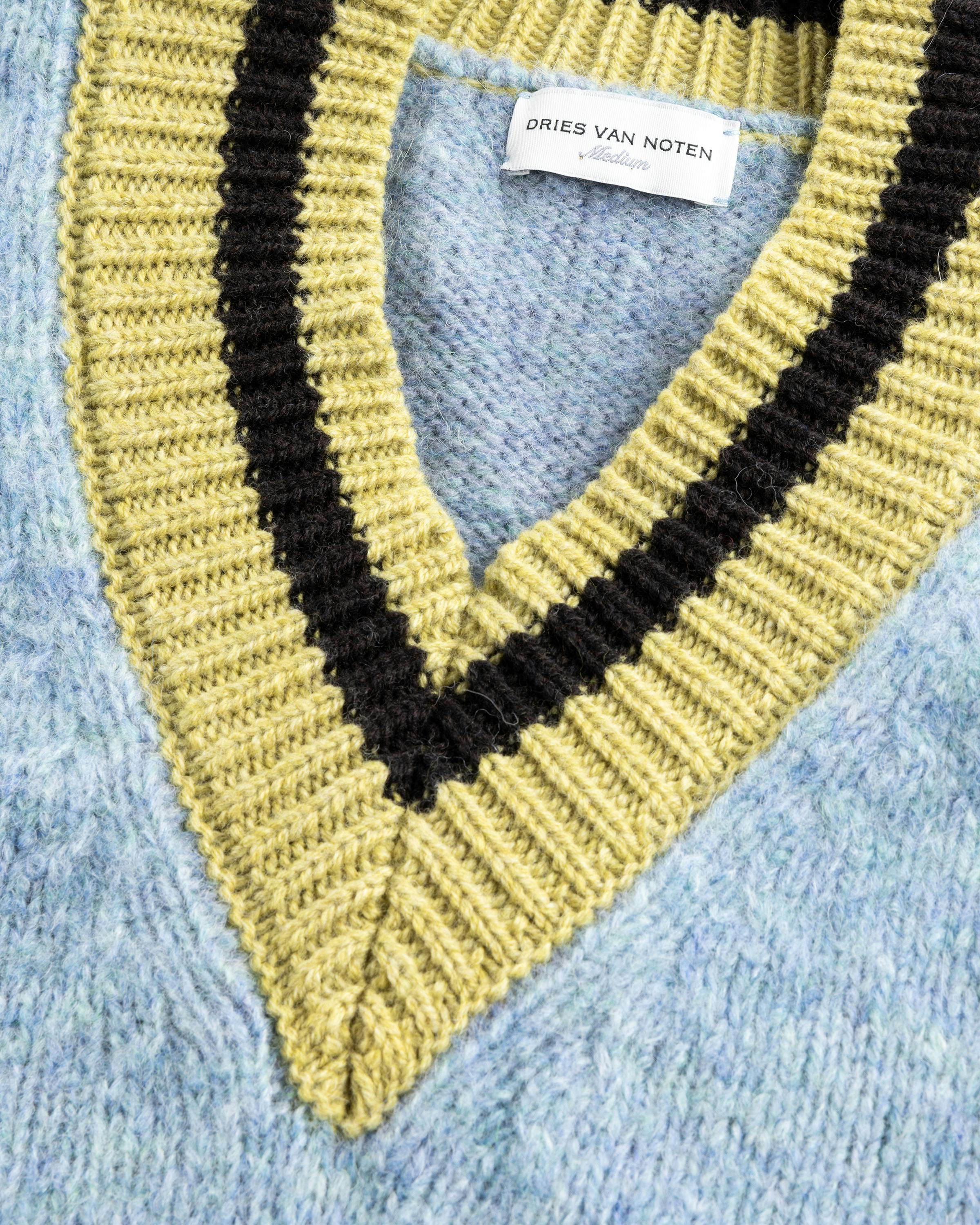 Dries van Noten – Moon Sweater Light Blue - Crewnecks - Blue - Image 7