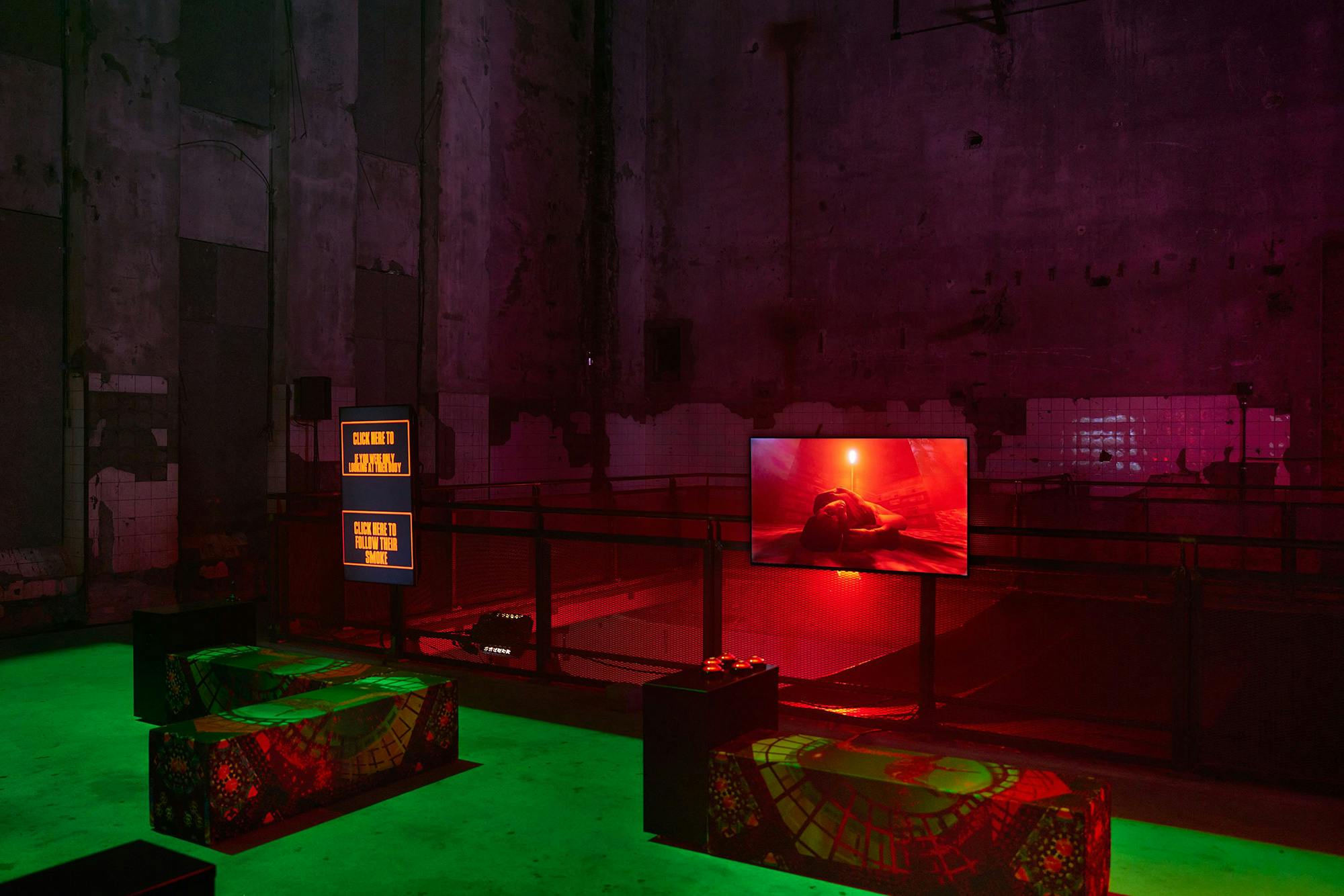 Danielle Brathwaite-Shirley, THE SOUL STATION, 2024. Installation view of the hall at Berghain, Berlin.