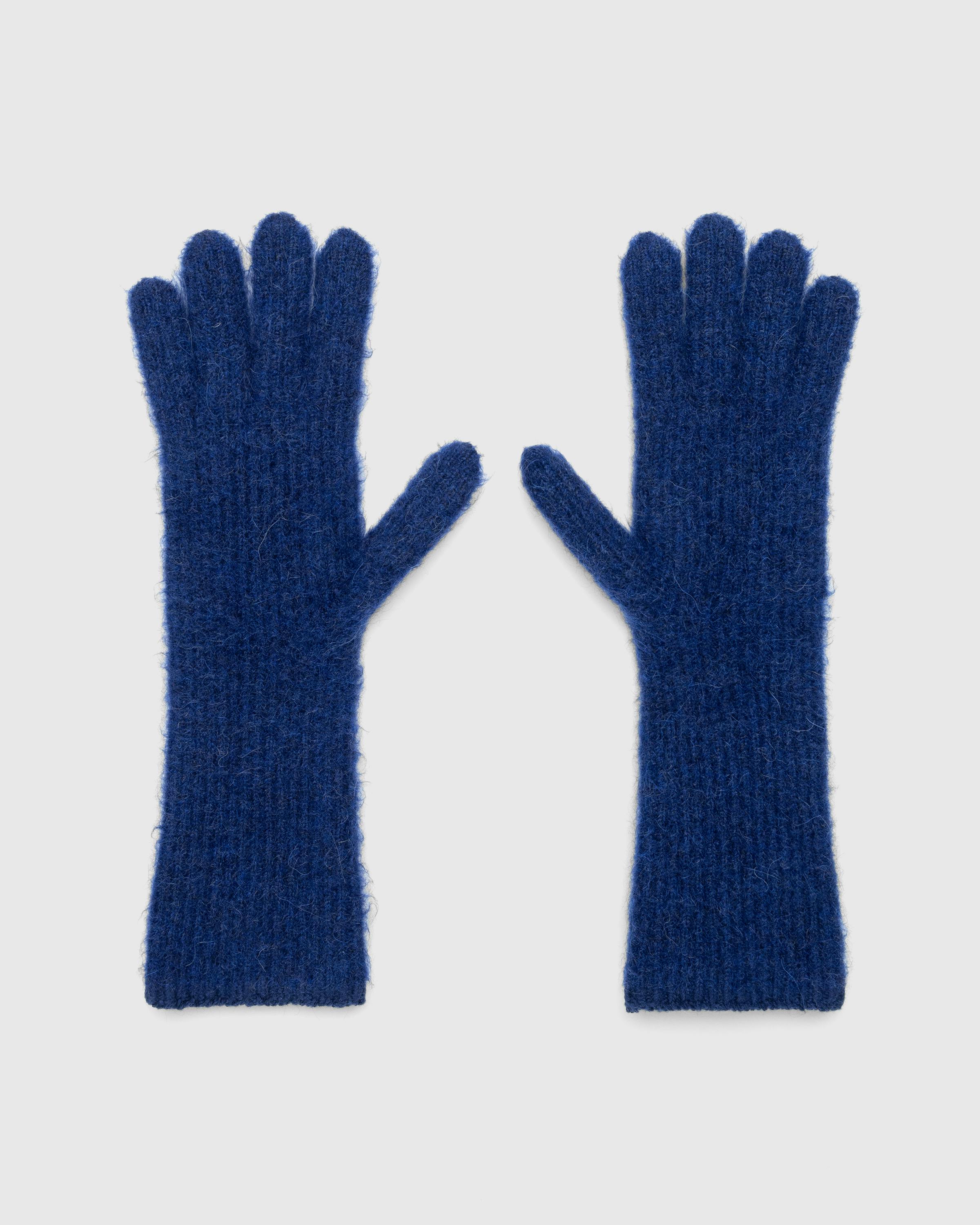 JACQUEMUS – Les Gants Grosgrain Navy - 5 Finger - Blue - Image 3