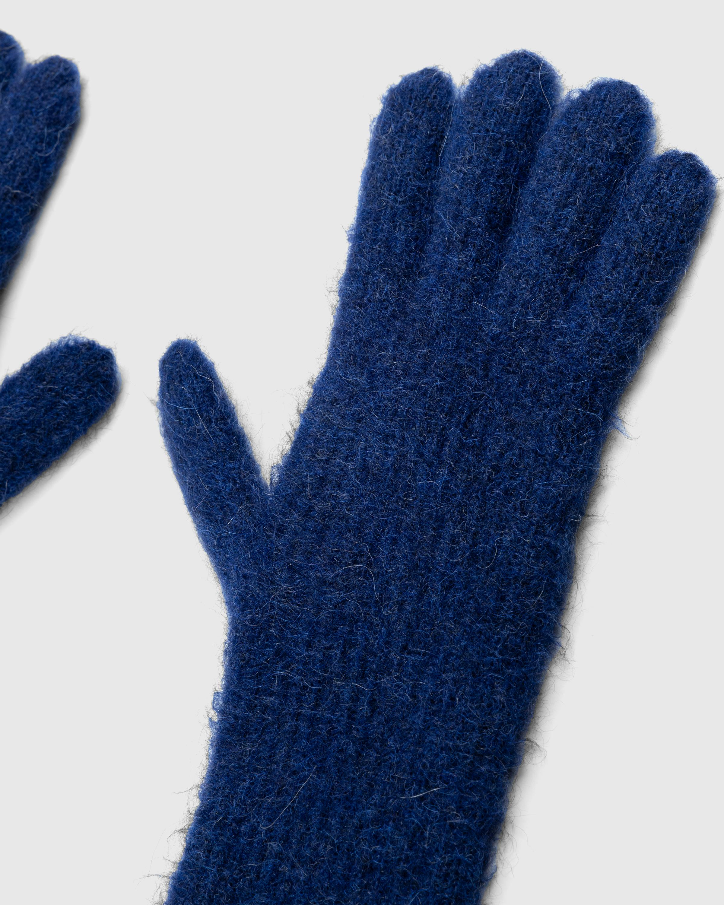 JACQUEMUS – Les Gants Grosgrain Navy - 5 Finger - Blue - Image 5