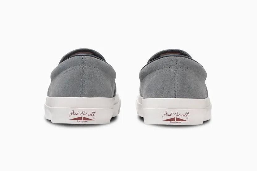 Graphpaper and Converse gray slip-ons