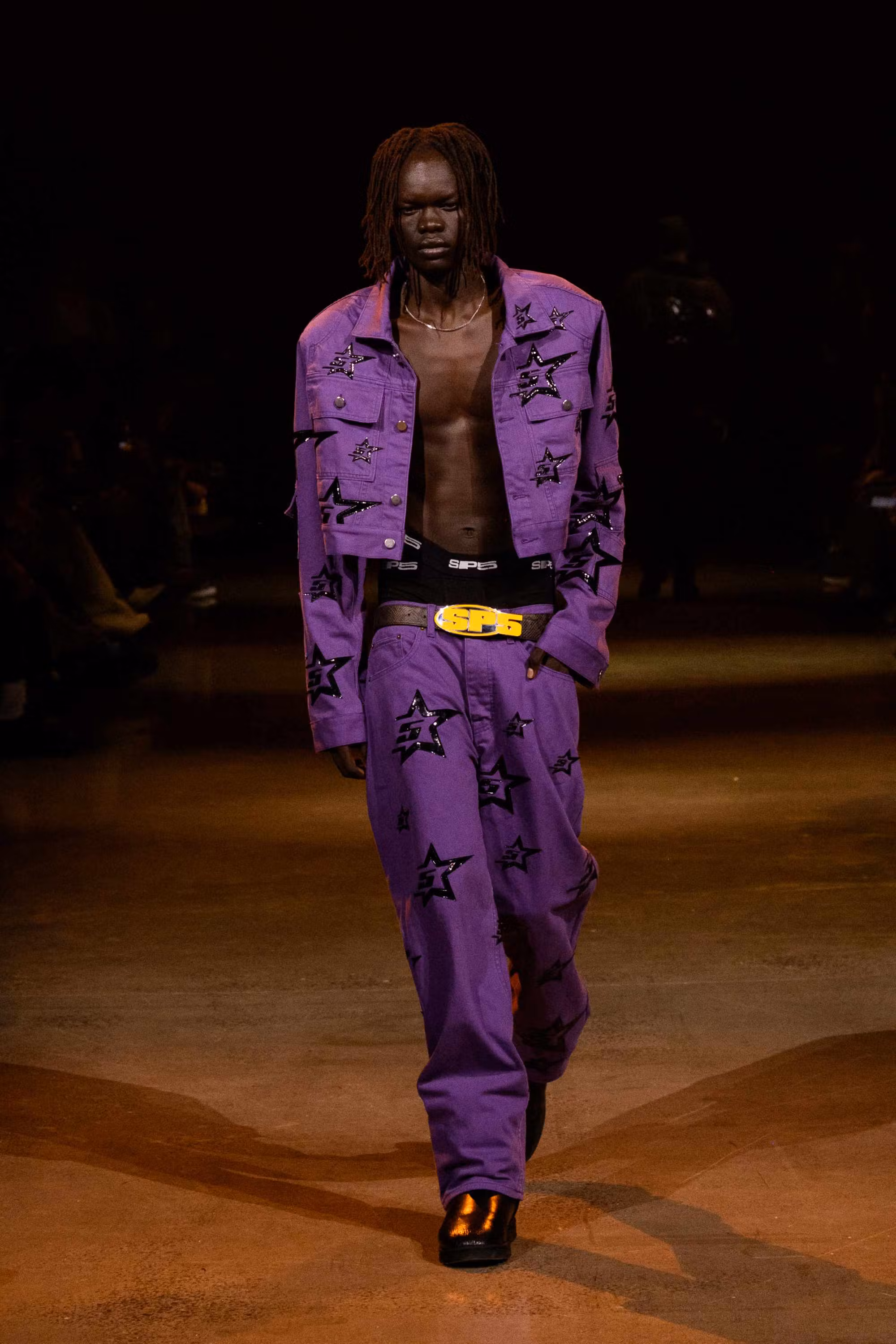 Young Thug's SP5DER clothing brand runway show at new york fashion week fall/winter 2024