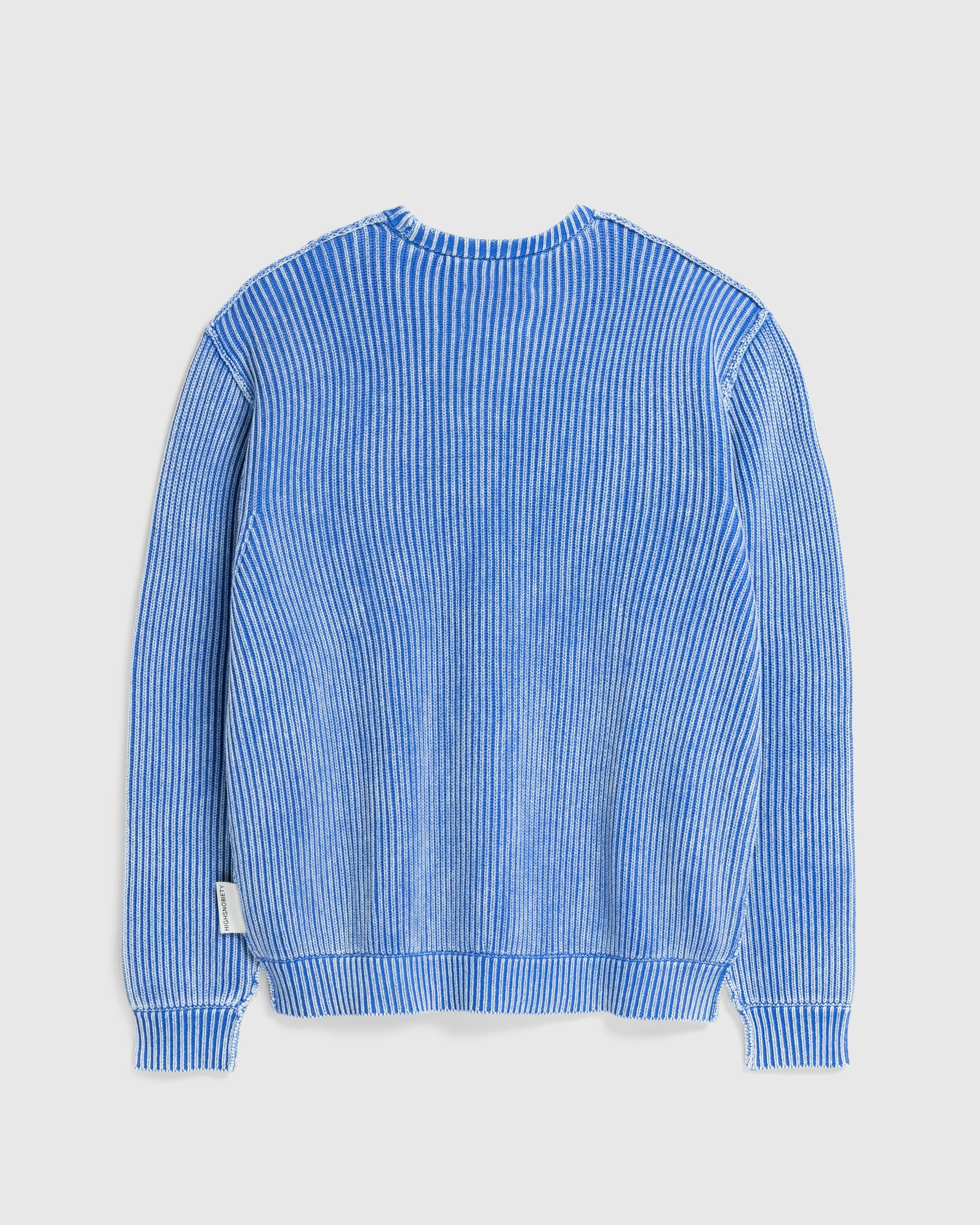 Highsnobiety HS05 – Pigment Dyed Sweater Light Blue - Crewnecks - Blue - Image 4