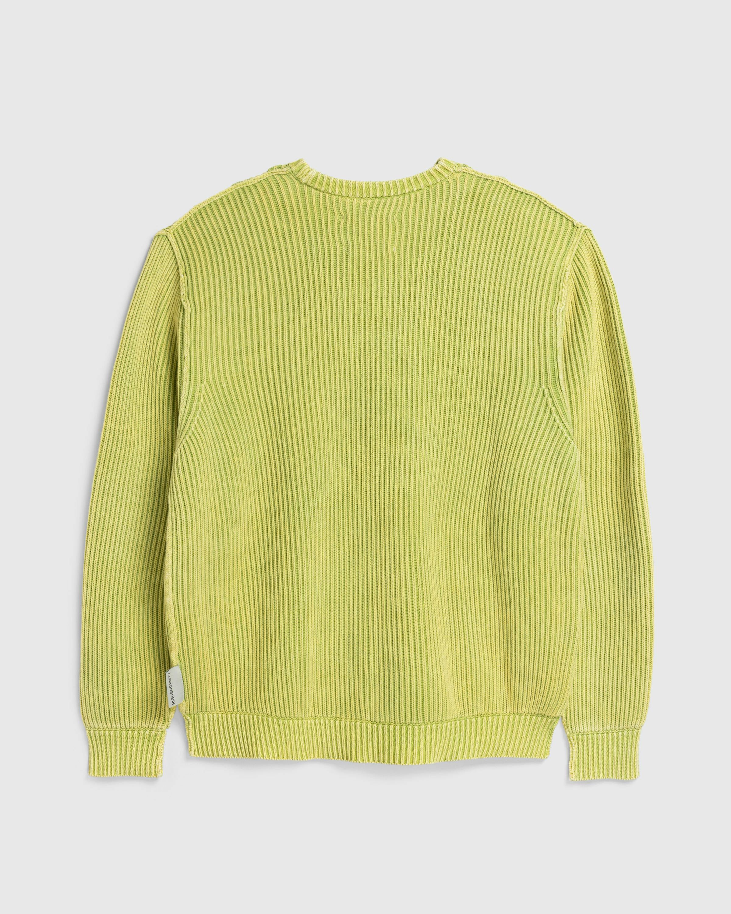 Highsnobiety HS05 – Pigment Dyed Sweater Green - Crewnecks - Eggshell - Image 4