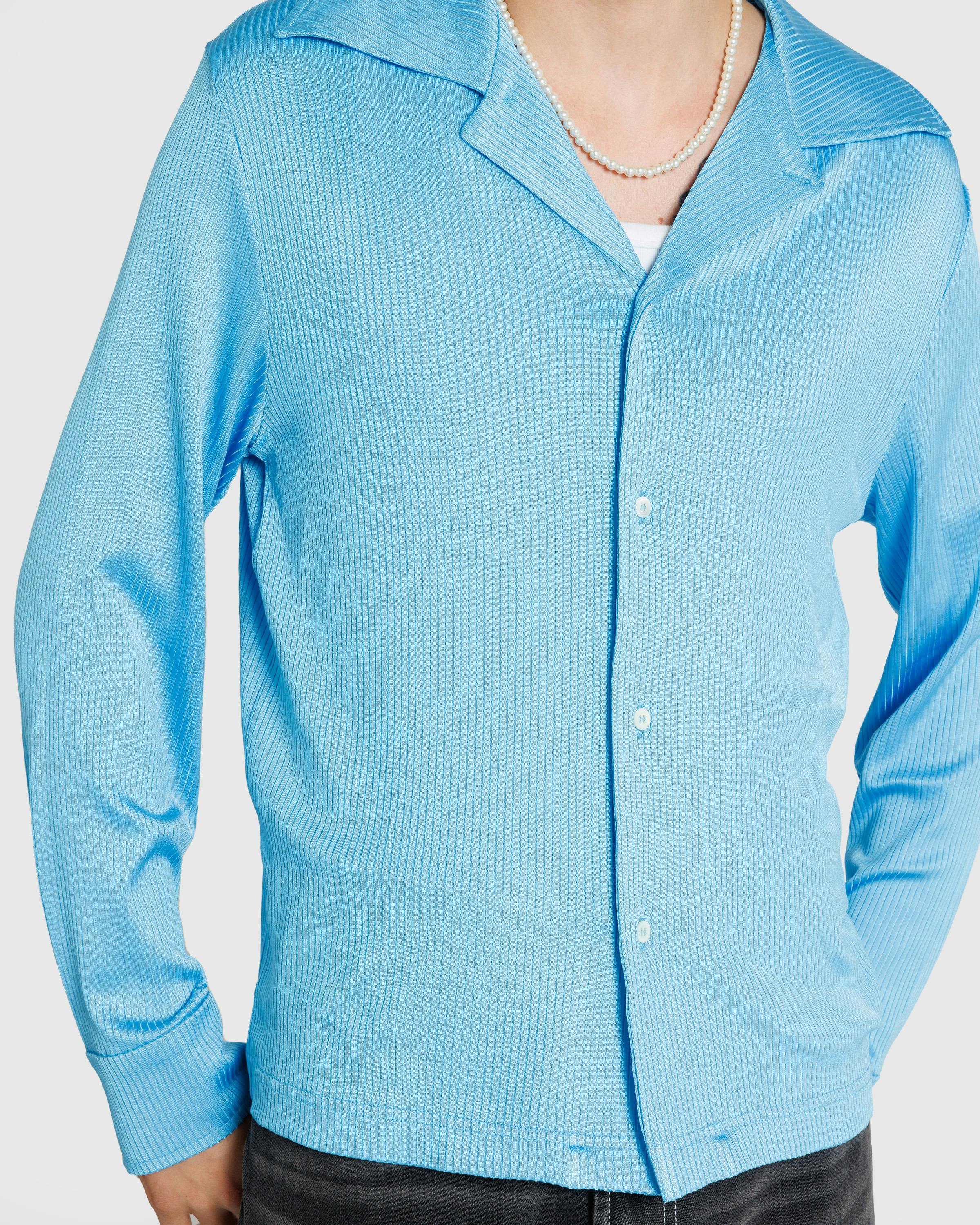 Séfr – Darian Shirt Cyan Jersey Rib