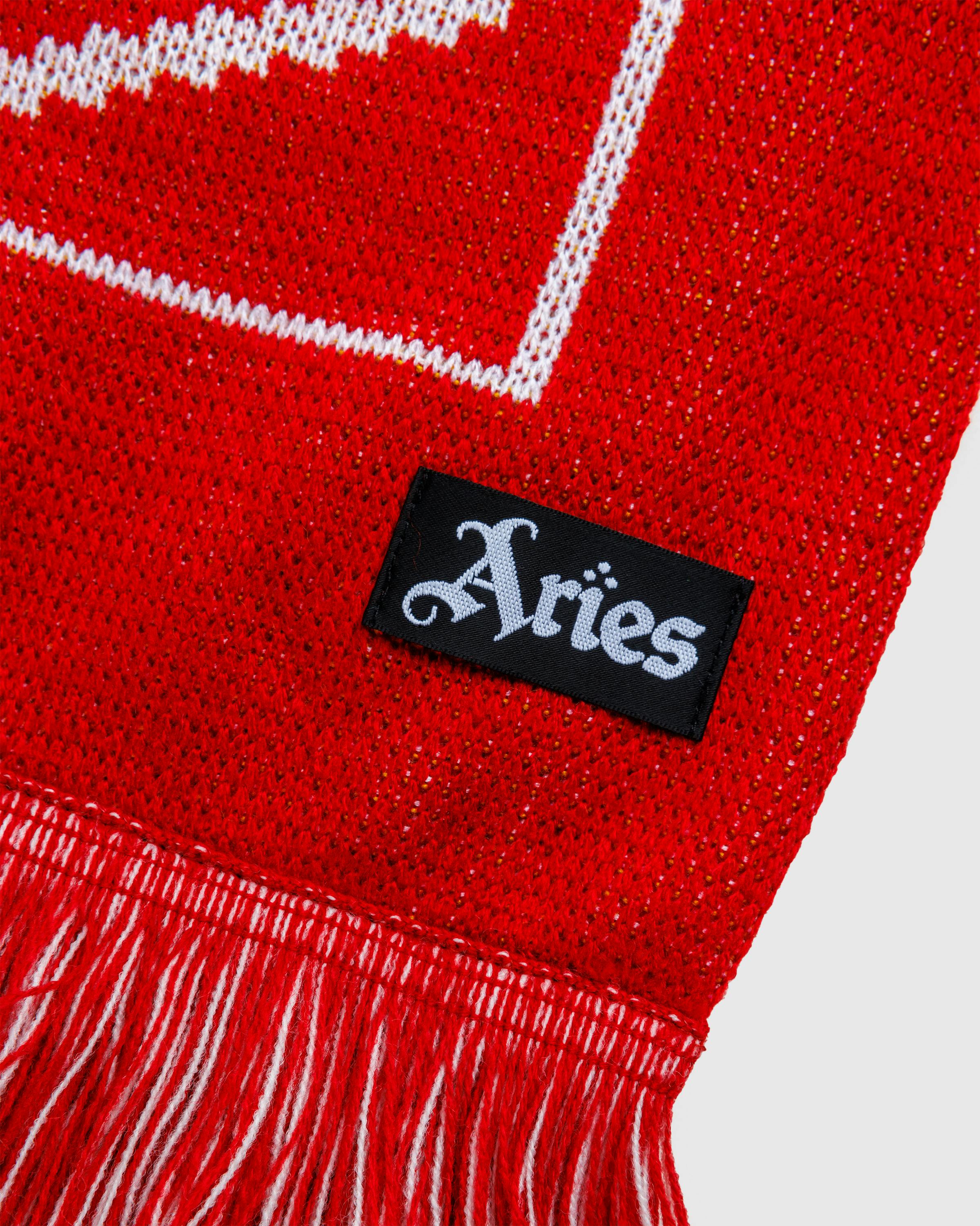 Aries x Arsenal – Column Logo Scarf Red | Highsnobiety Shop