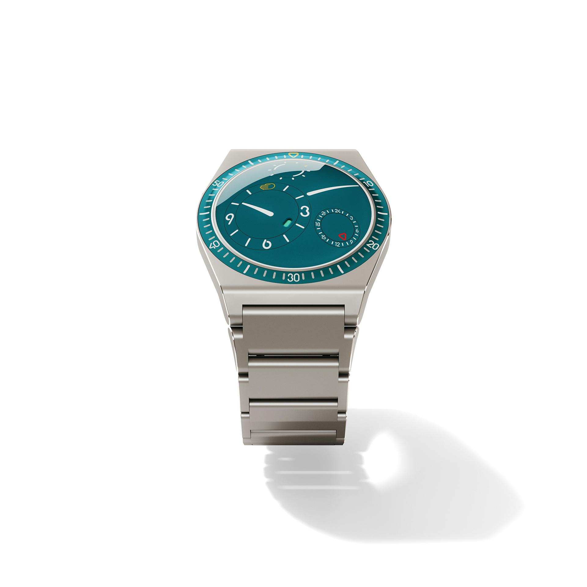 Ressence’s latest creation, the Type 7, GMT, Sports watch, intergrated bracelet