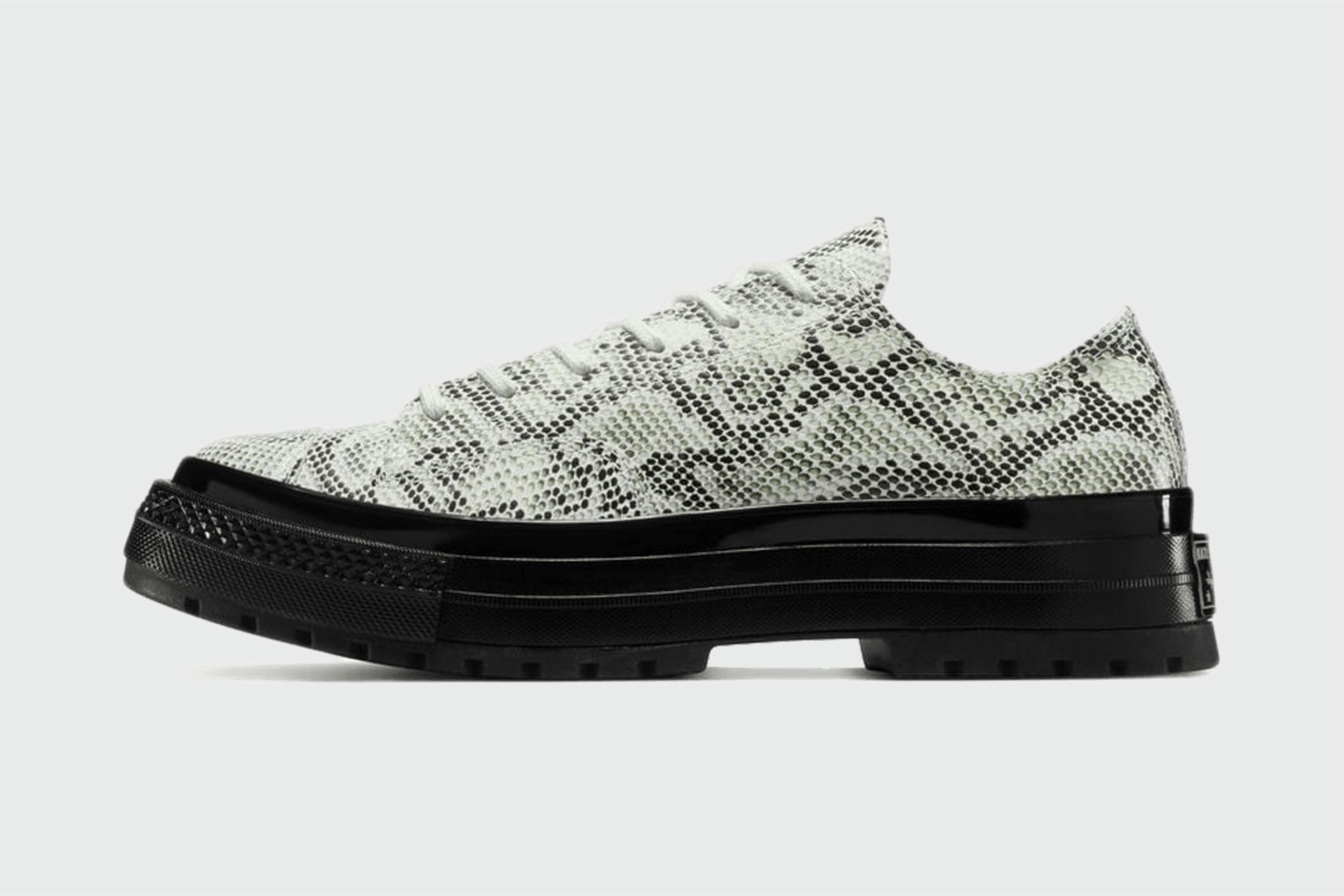 Converse Chuck 70 Formal Sneaker News Loafer Snake Skin All Black Fashion