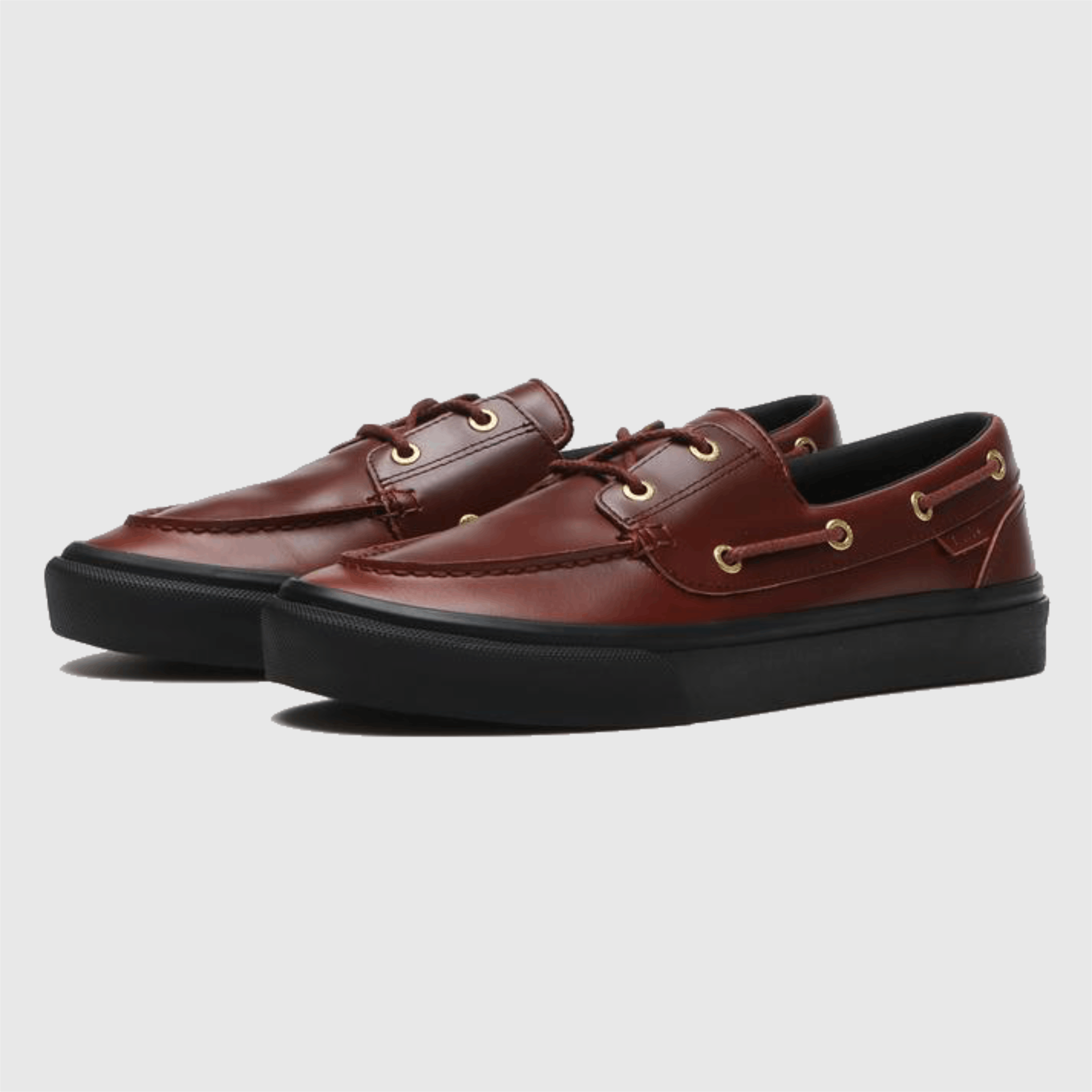 vans boat shoe sneaker in brown leather
