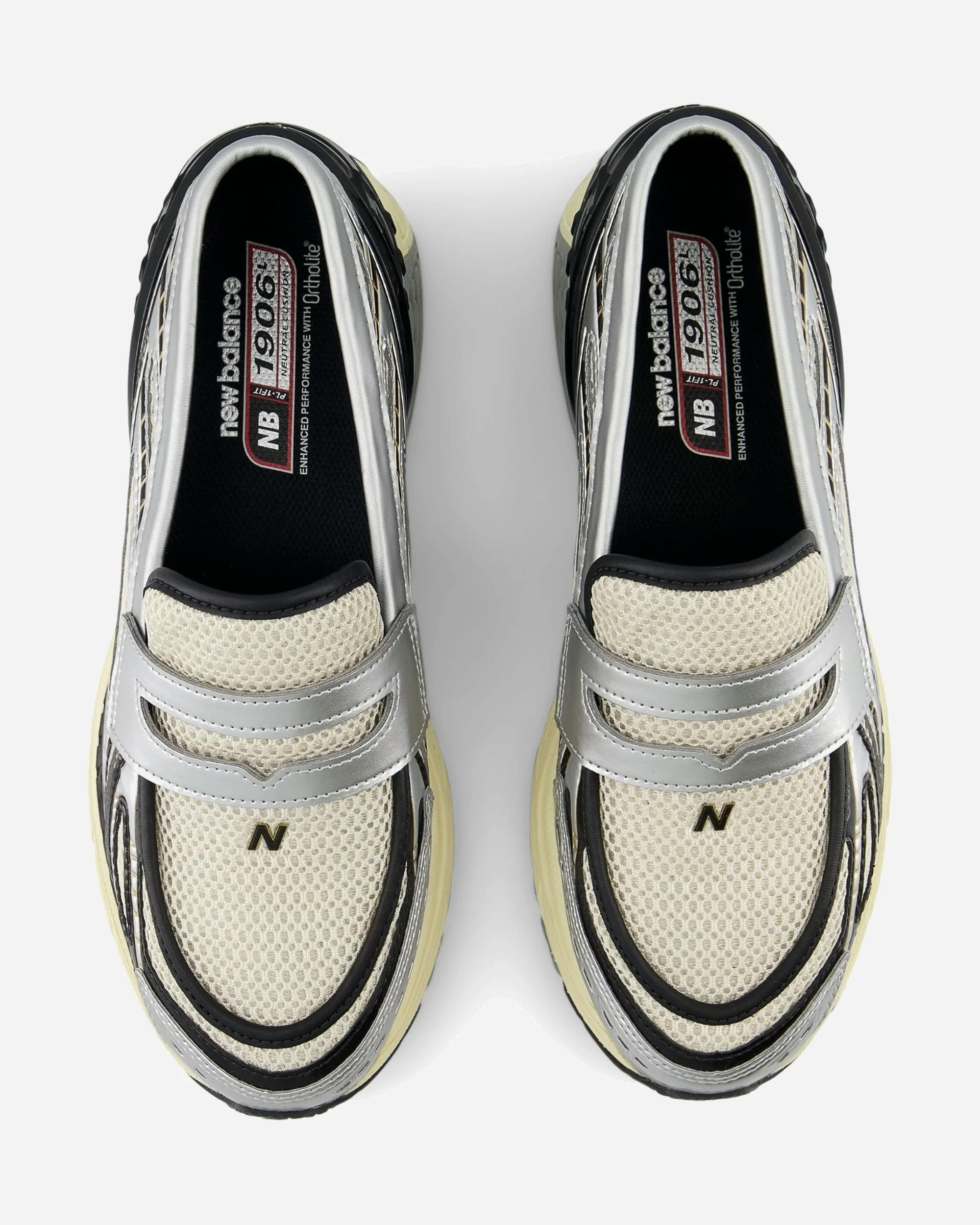 New Balance 1906 loafers silver metallic 2025