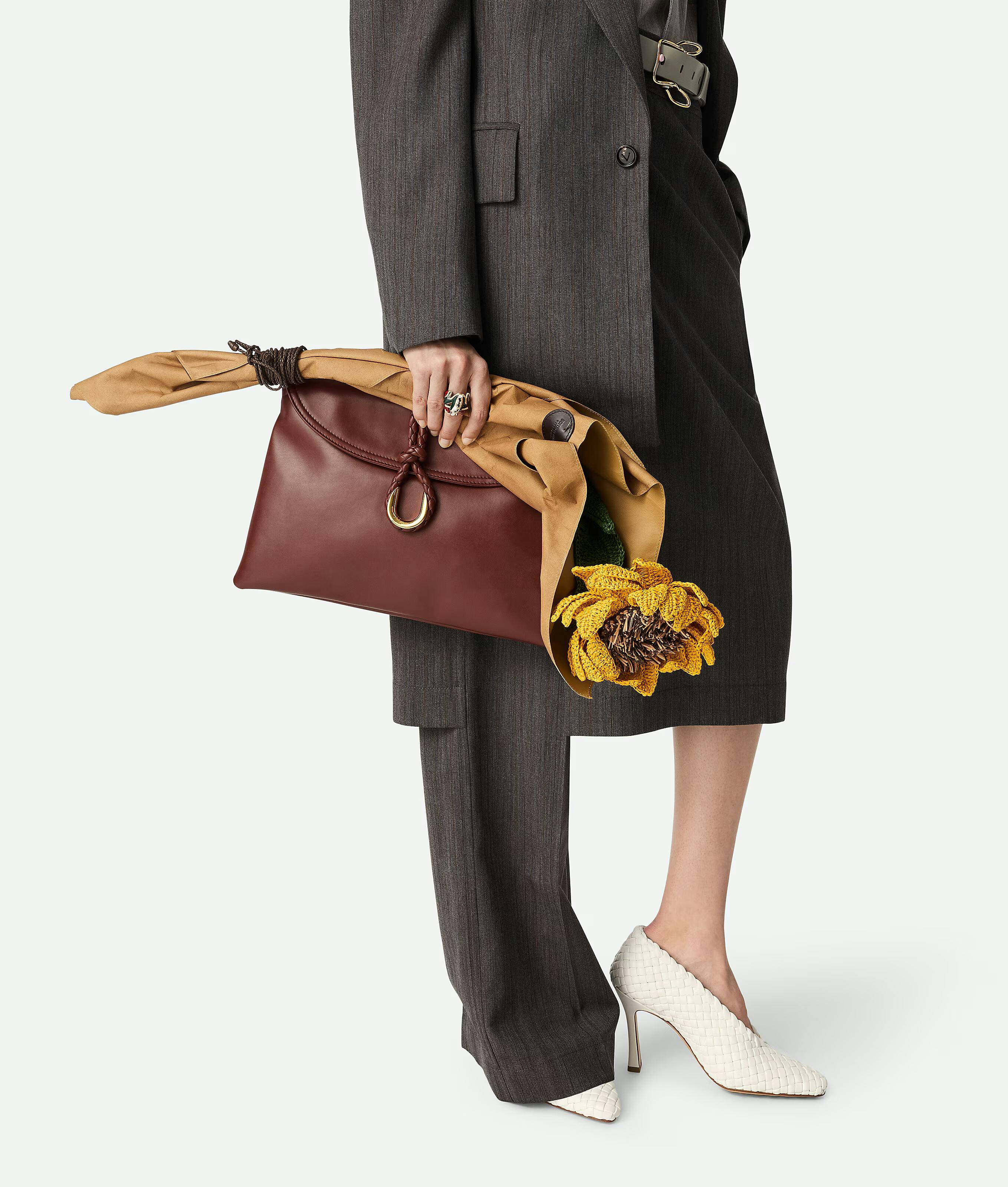 bottega veneta leather flower