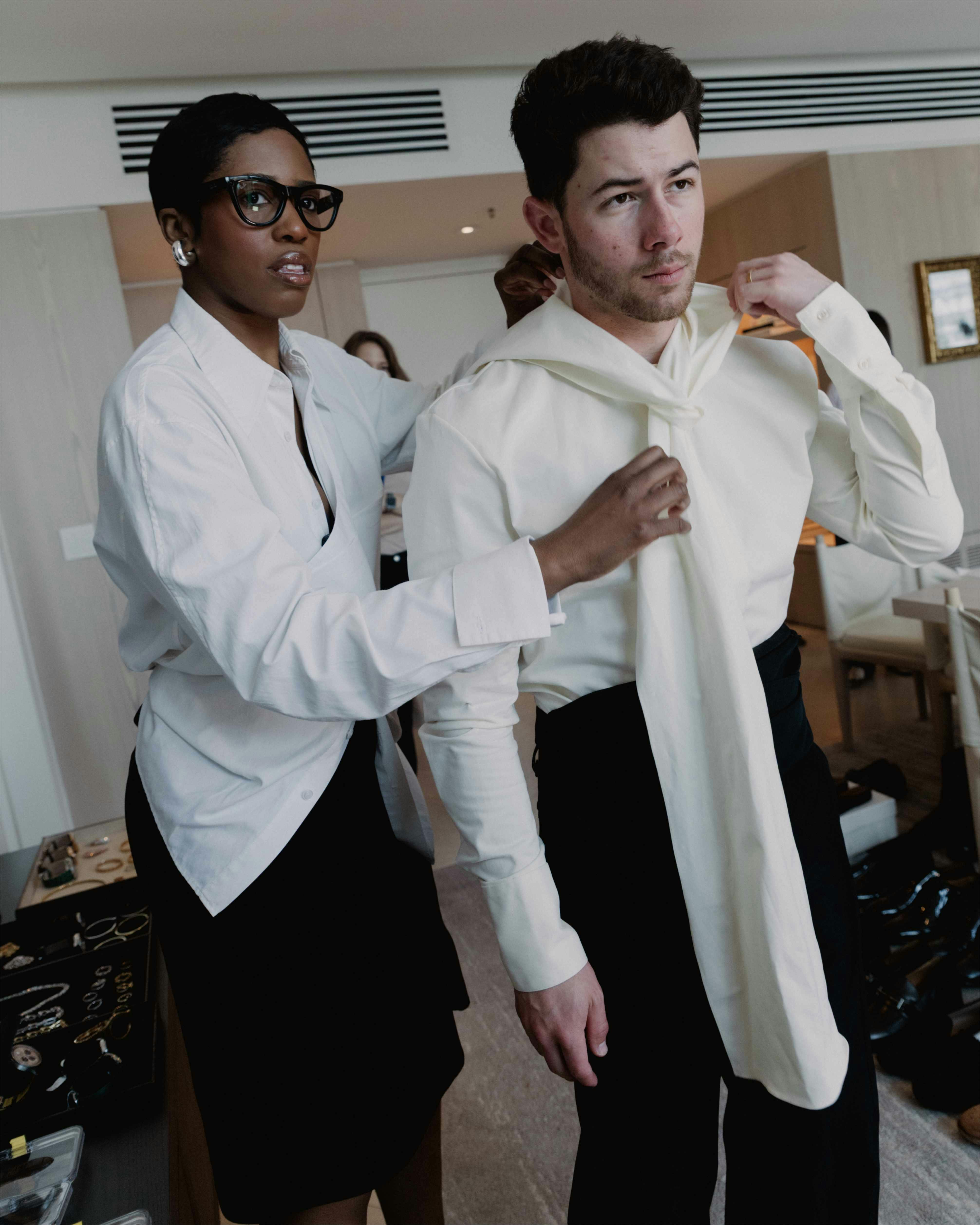 nick jonas bianca saunders met gala 2025 interview