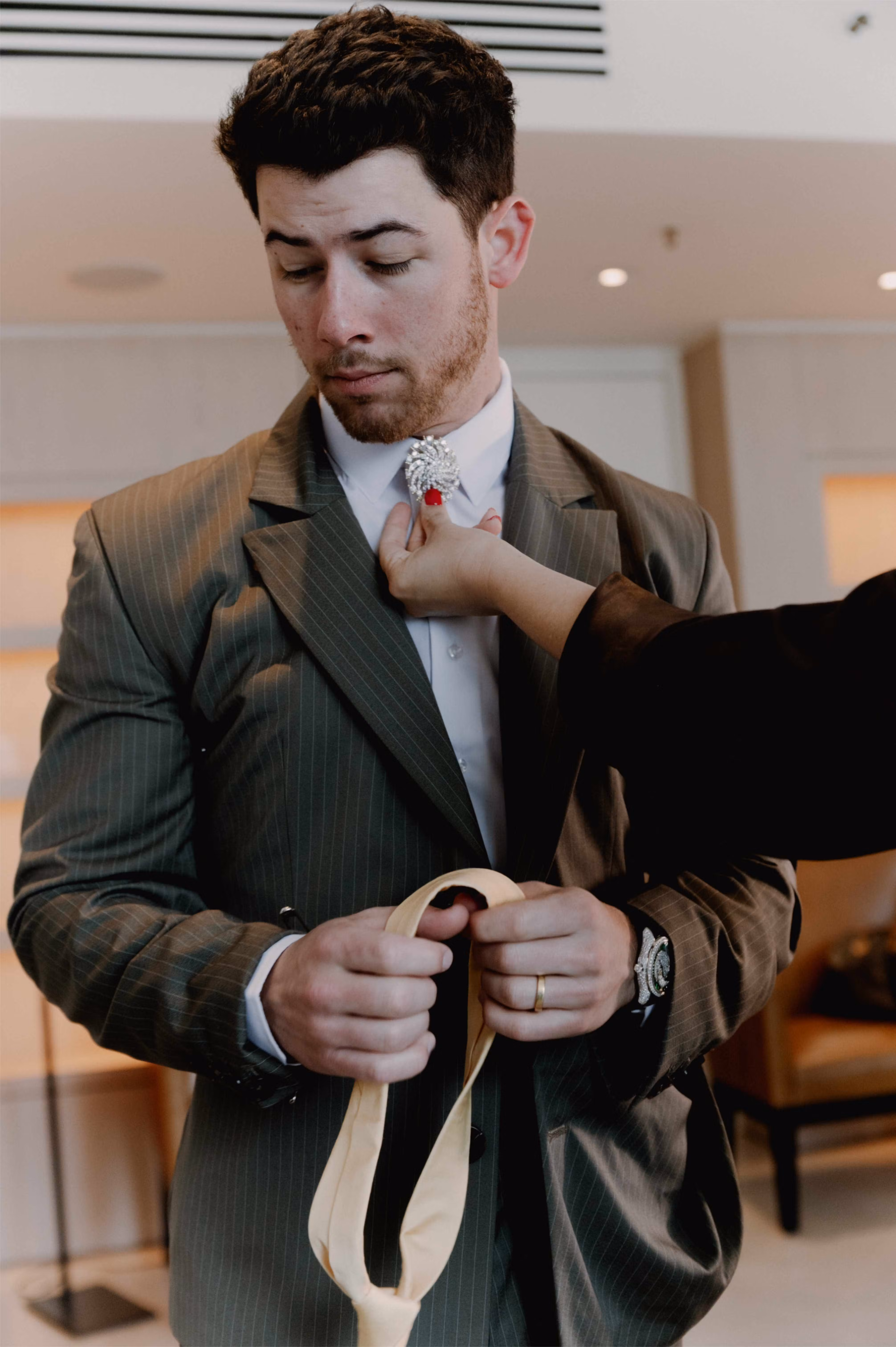 nick jonas bianca saunders met gala 2025 interview