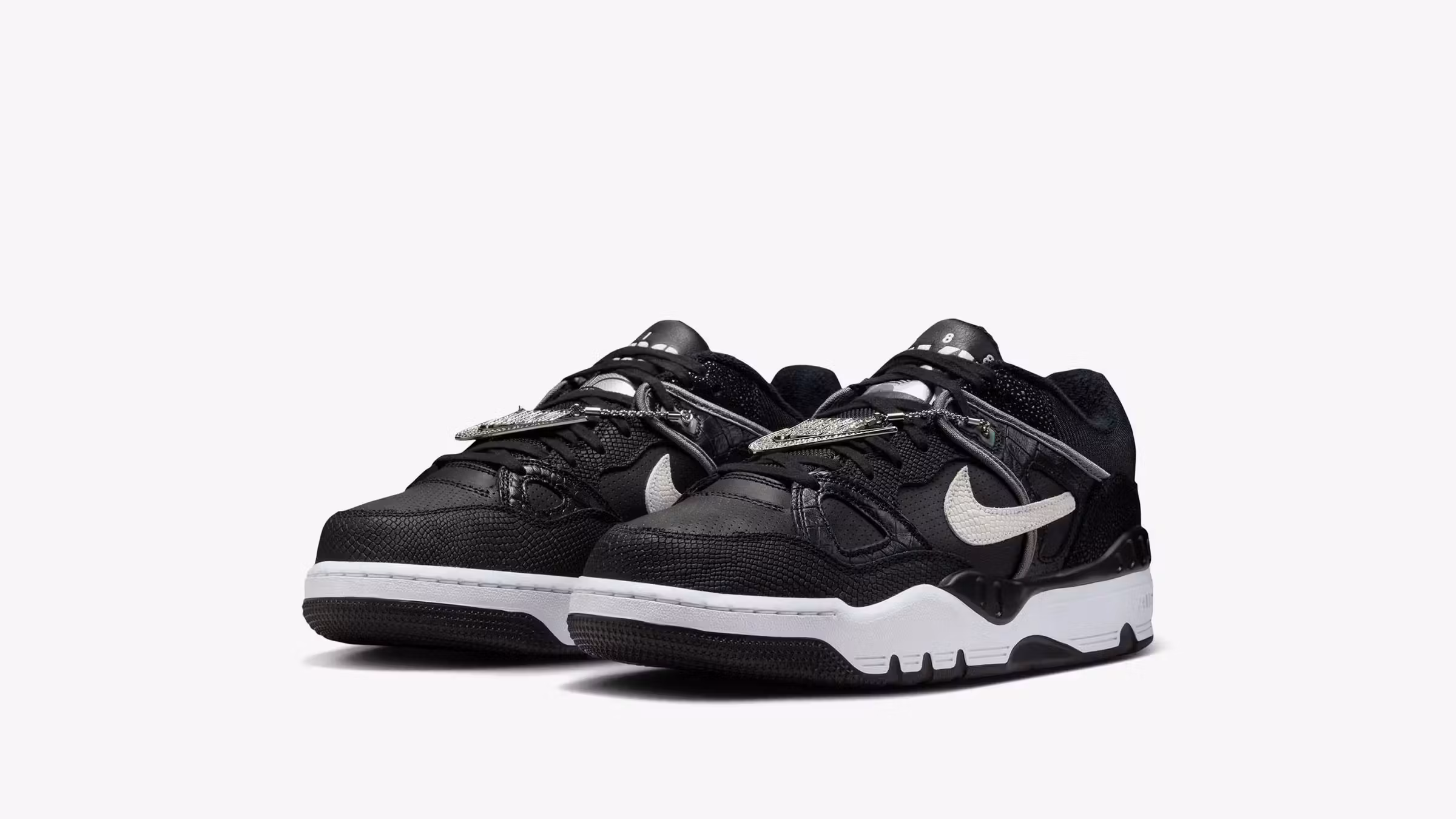 nike air force 3 nigo croc black