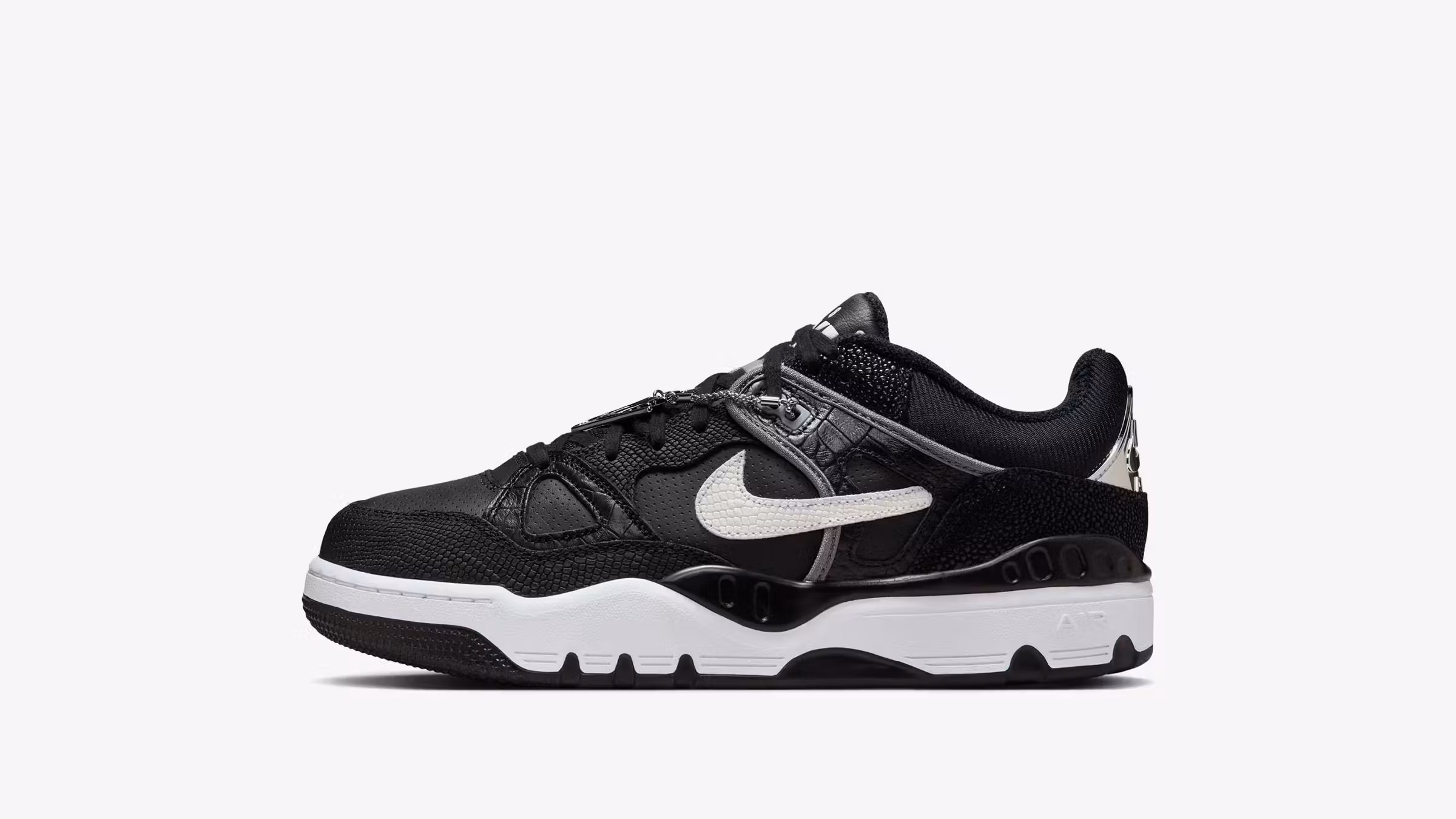 nike air force 3 nigo croc black