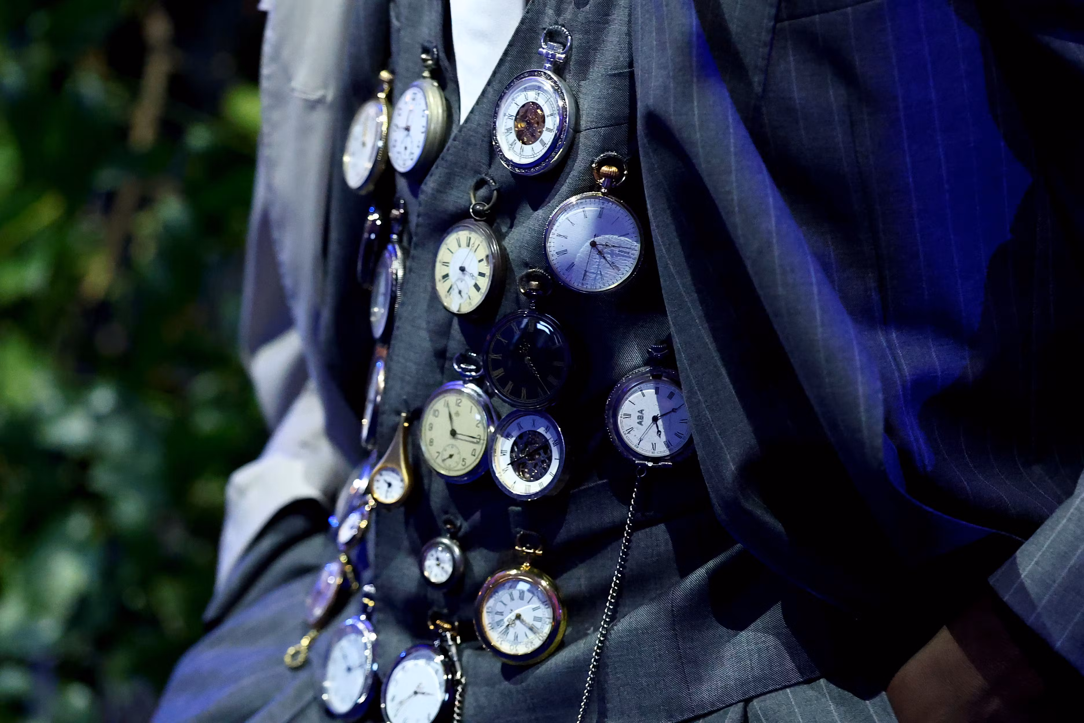 Khaby Lame in pocket watch coat