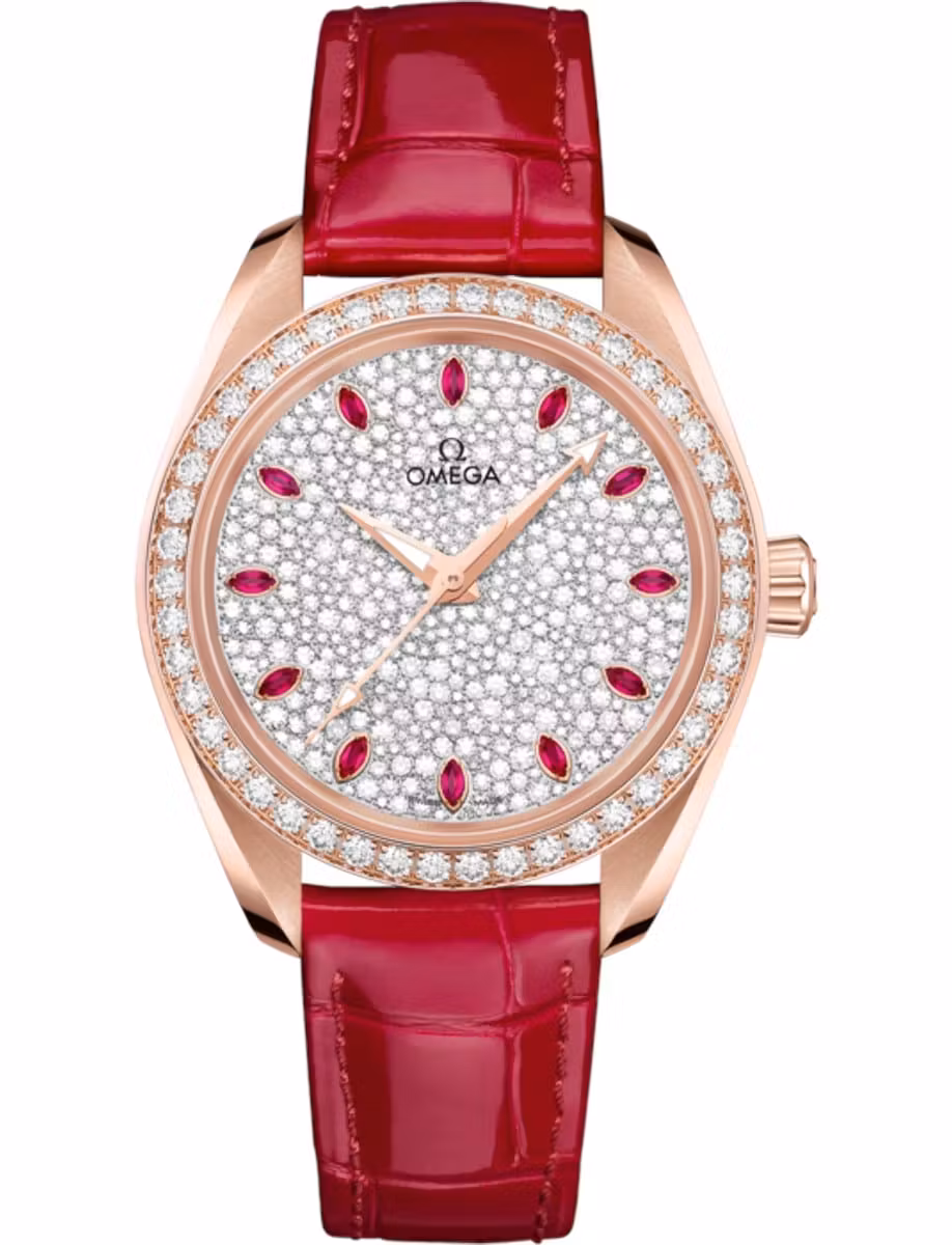 Omega watch with diamonds