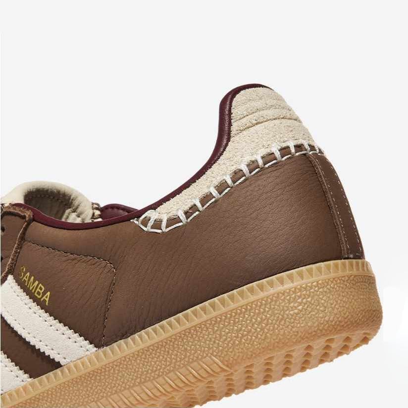 adidas wales bonner samba stitch long tongue brown sneaker