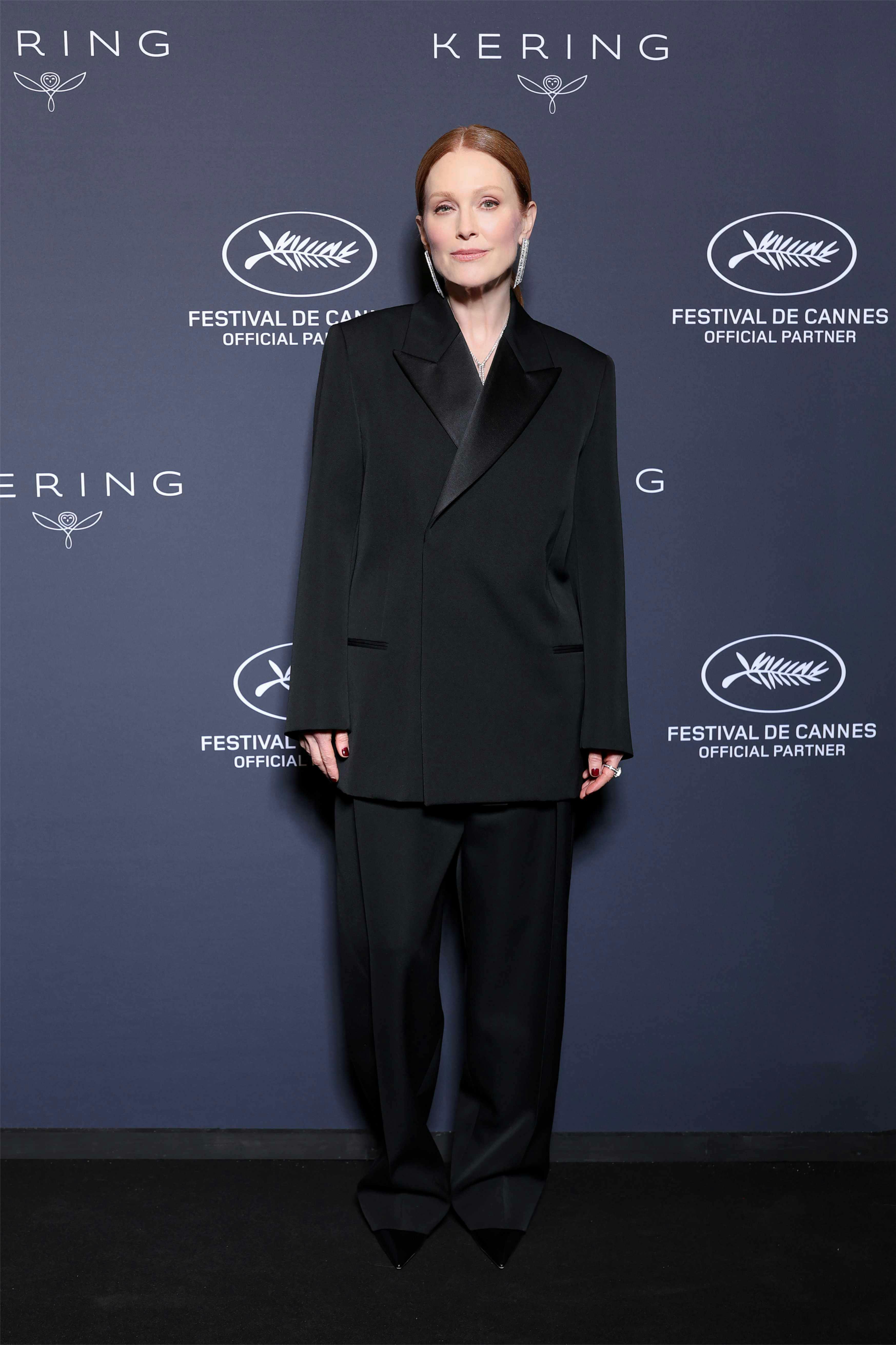 vicky krieps and julianne moore wearing bottega veneta by louise trotter to the 2025 cannes film festival