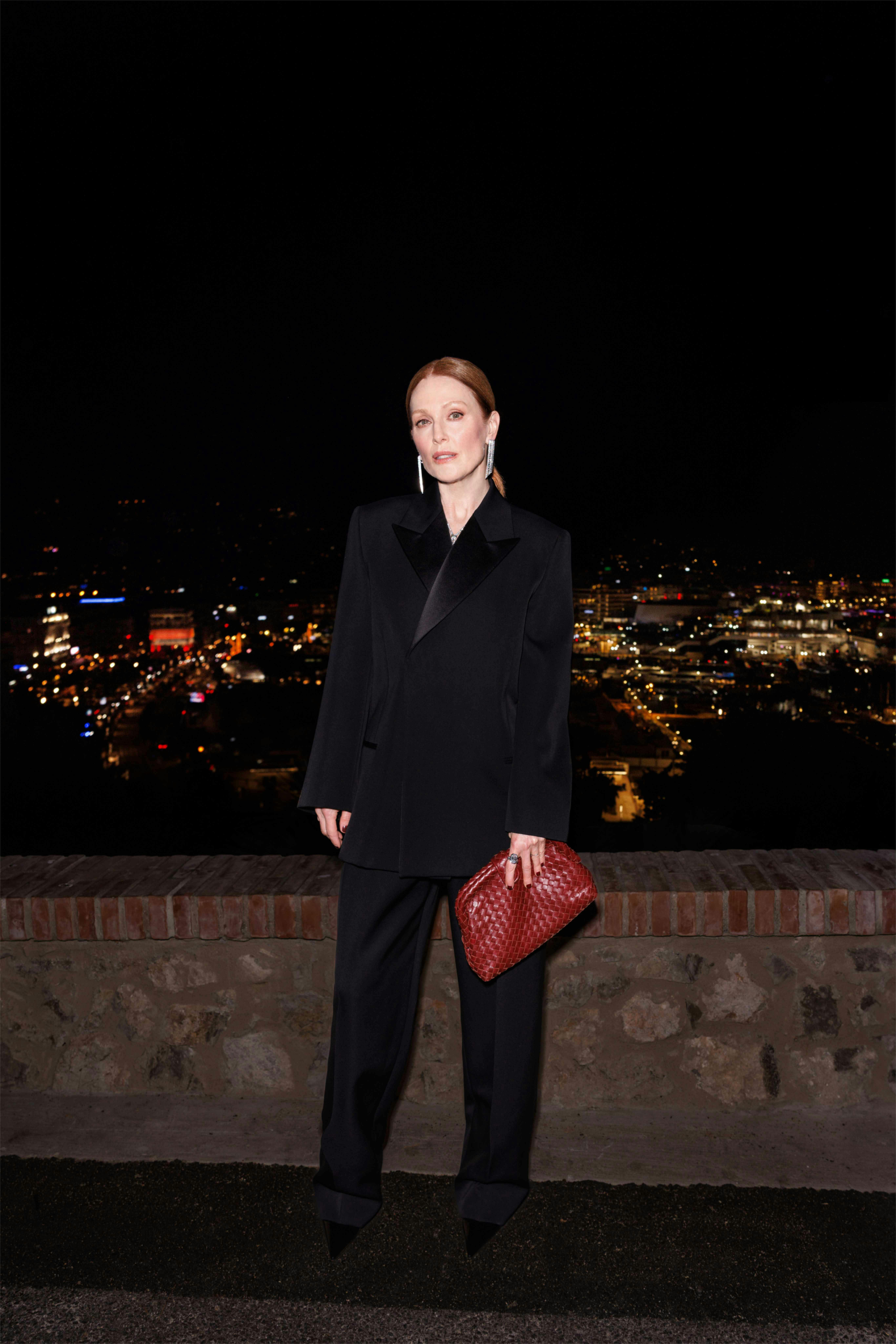 vicky krieps and julianne moore wearing bottega veneta by louise trotter to the 2025 cannes film festival