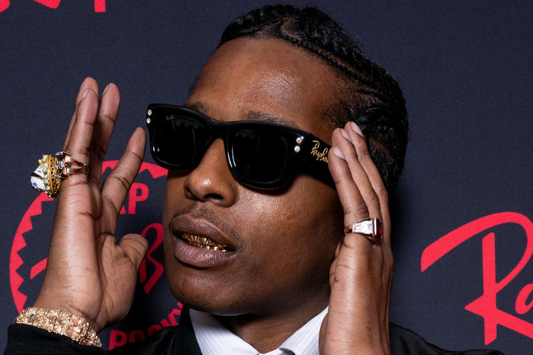 A$AP Rocky Ray-Ban Wayfarer puffer sunglasses