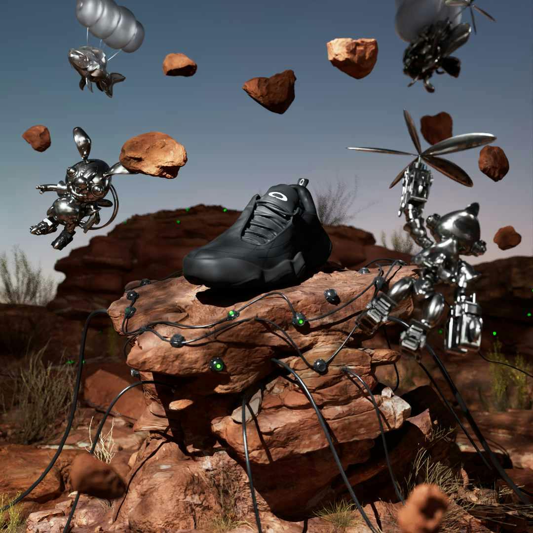 oakley team factory flesh warp sneaker